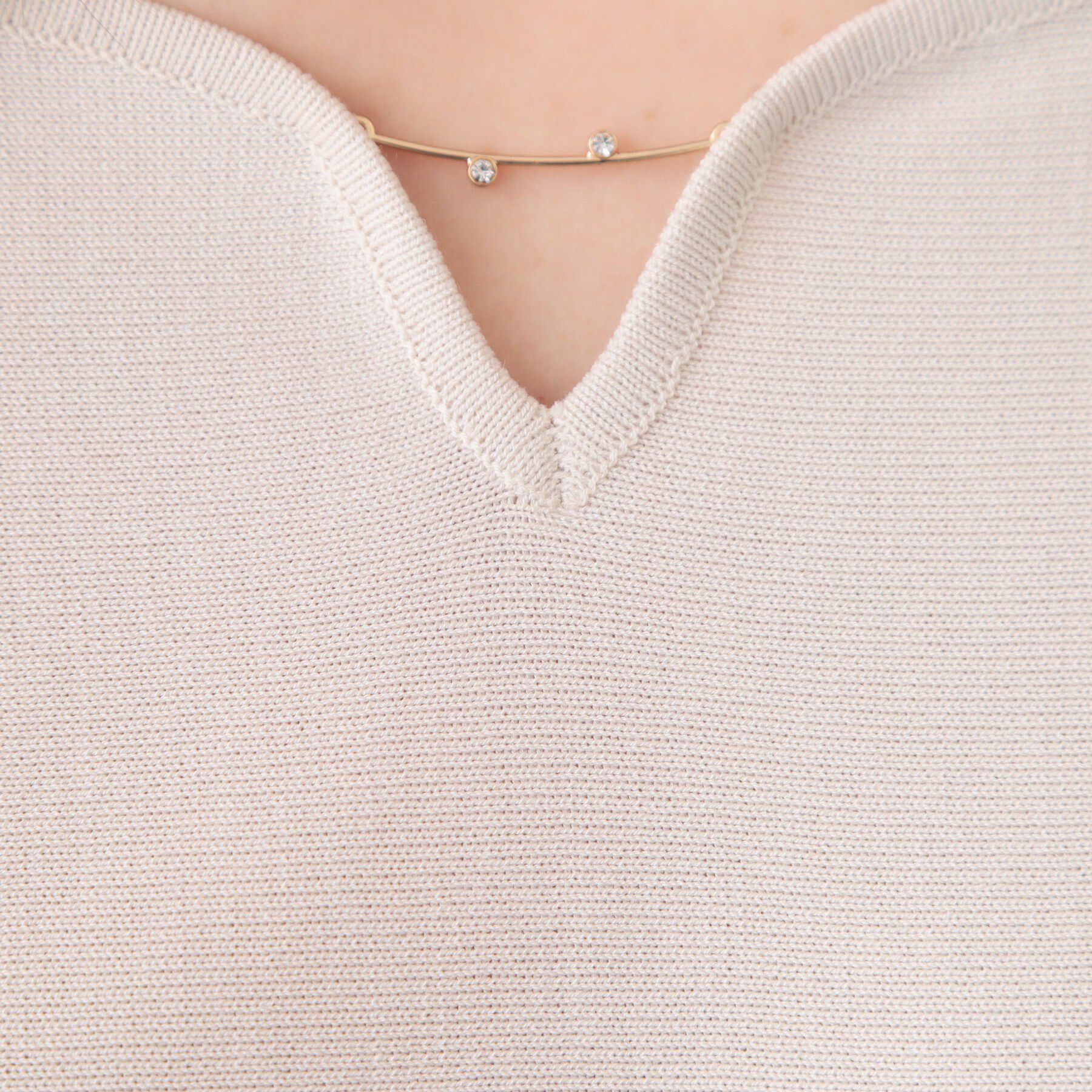 index「フロントパーツ付きドルマンスリーブニット【洗濯機OK/抗ピル】《7col》」|ニット・セーター|