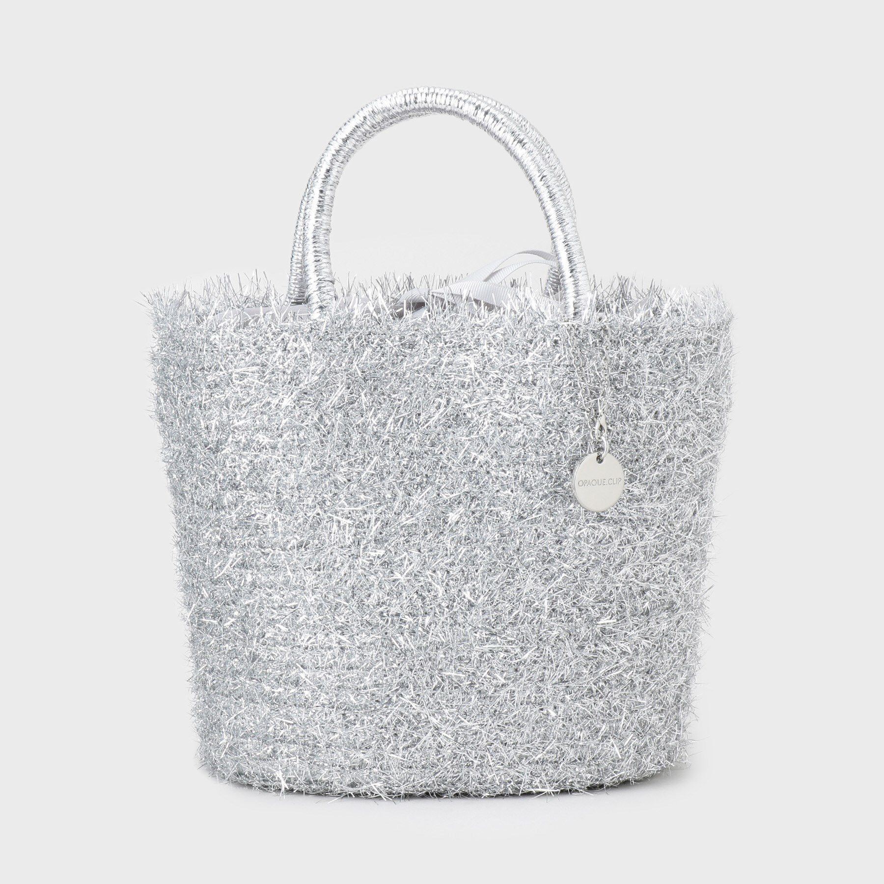 OPAQUE.CLIP「ラメバスケット調ハンドバッグ」|トートバッグ|