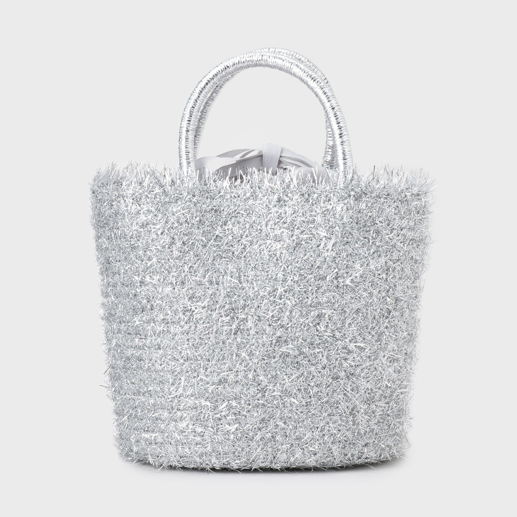 OPAQUE.CLIP「ラメバスケット調ハンドバッグ」|トートバッグ|