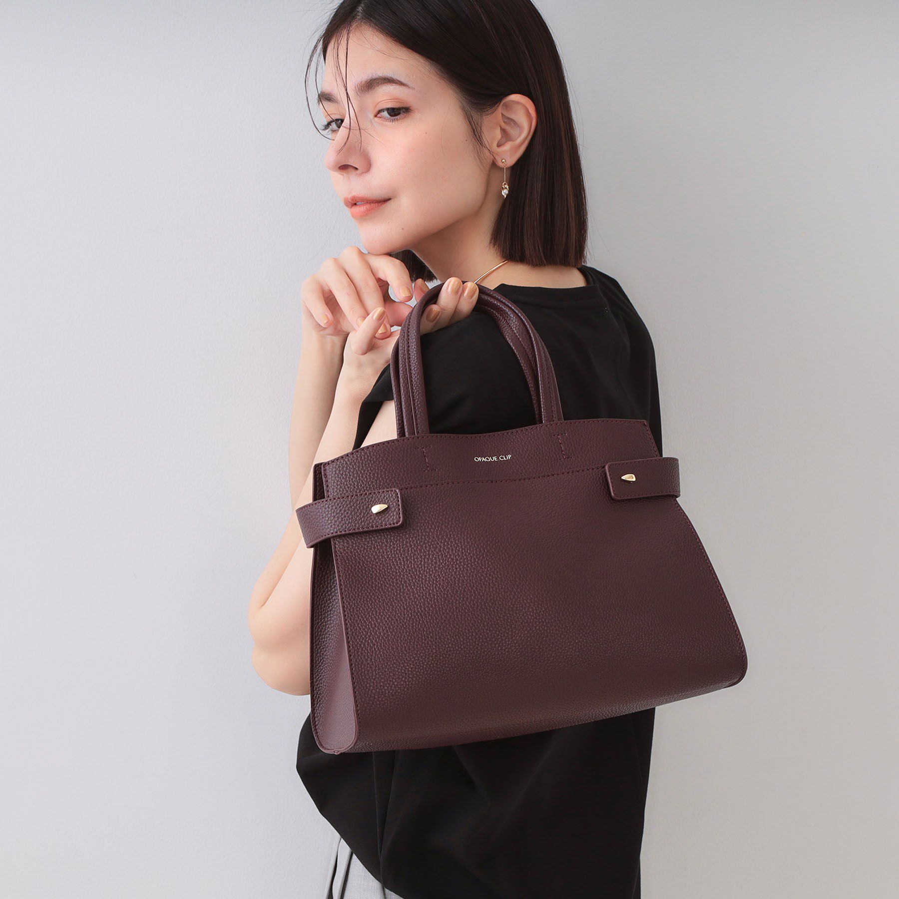 OPAQUE.CLIP「【軽量/2WAY/通勤対応】コメットデザインミドルバッグ」|ショルダー・メッセンジャー|ボルドー(064)