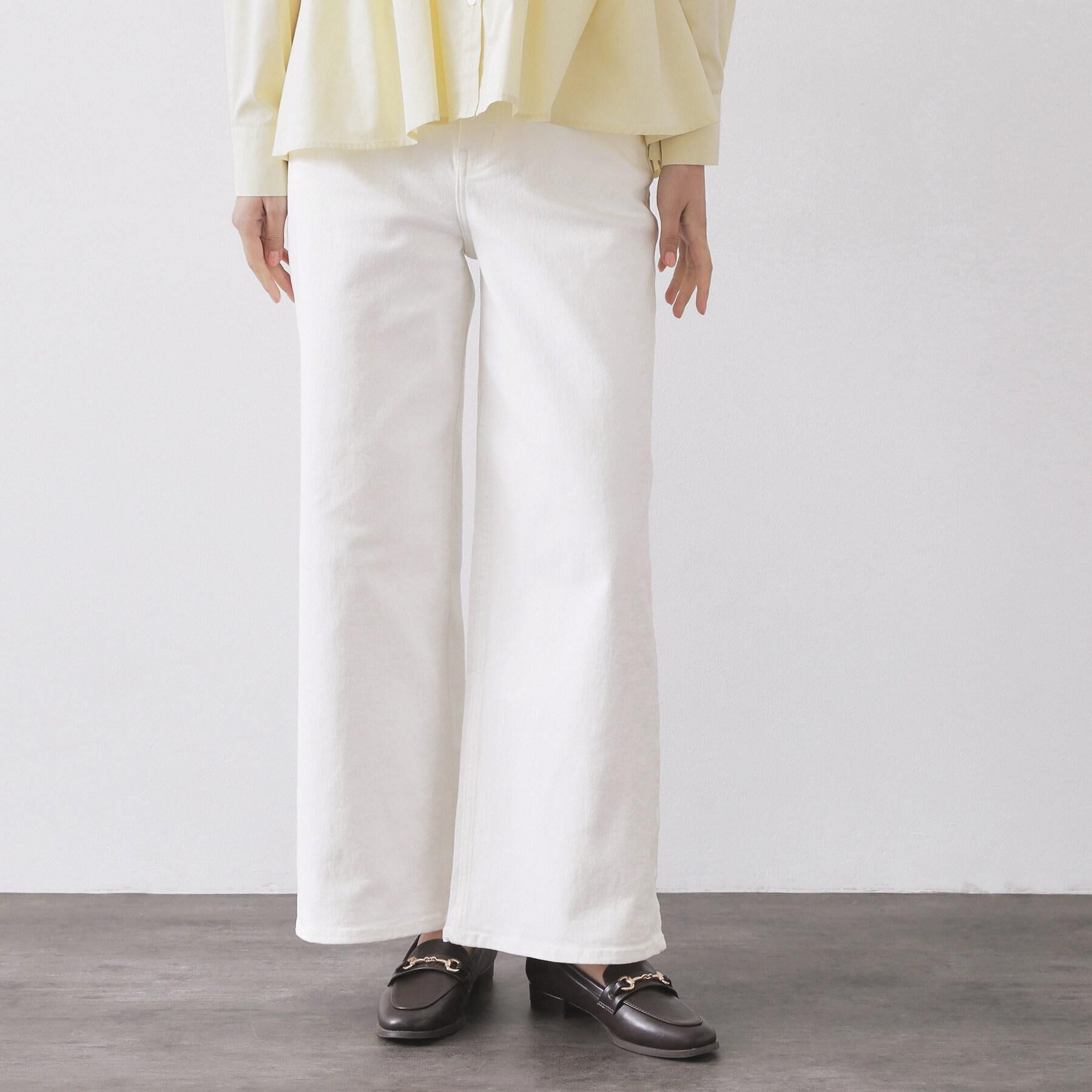 OPAQUE.CLIP「ストレッチバギーデニム【洗濯機洗い可】《SS～LL》」|デニム|