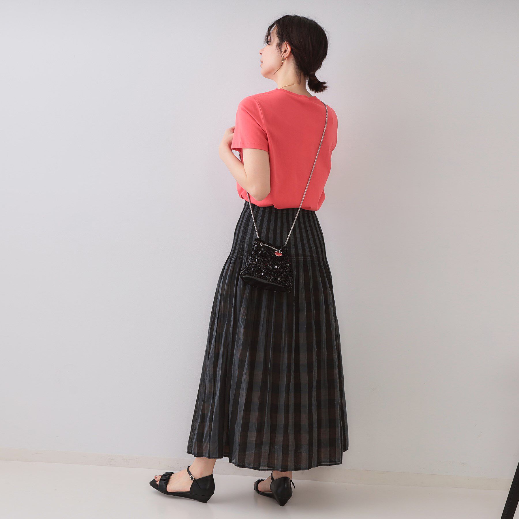 OPAQUE.CLIP「【2WAY】素材アソートシャイニー巾着ミニショルダーバッグ」|ショルダー・メッセンジャー|