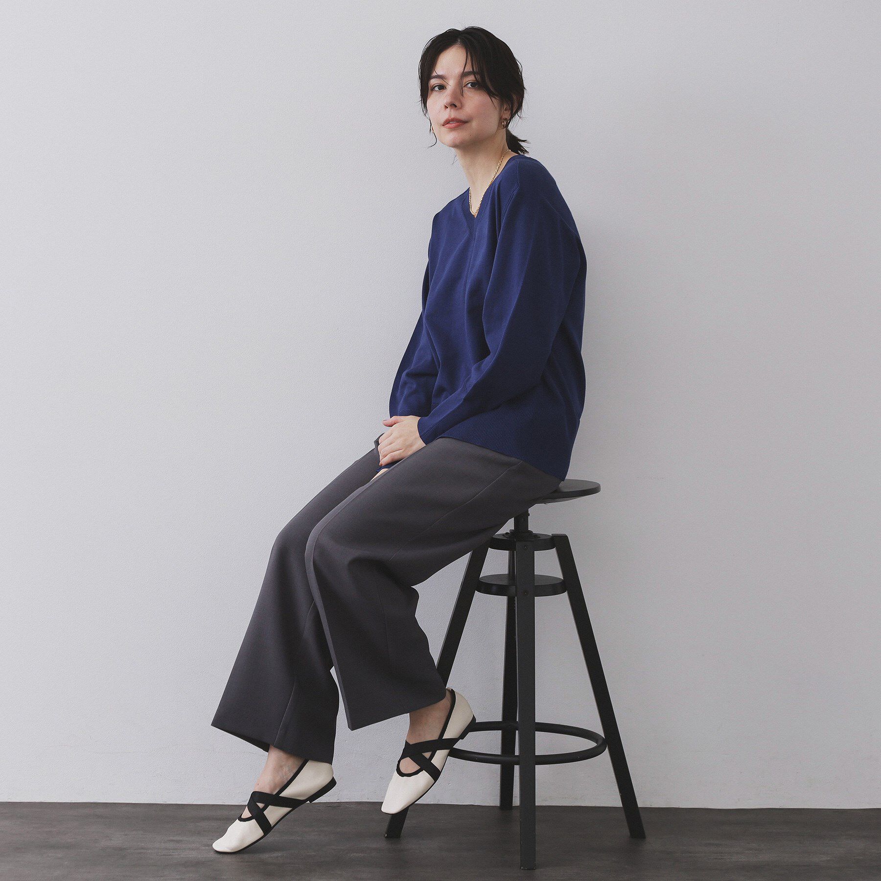 OPAQUE.CLIP「クロスゴムデザインバレエシューズ」|その他|