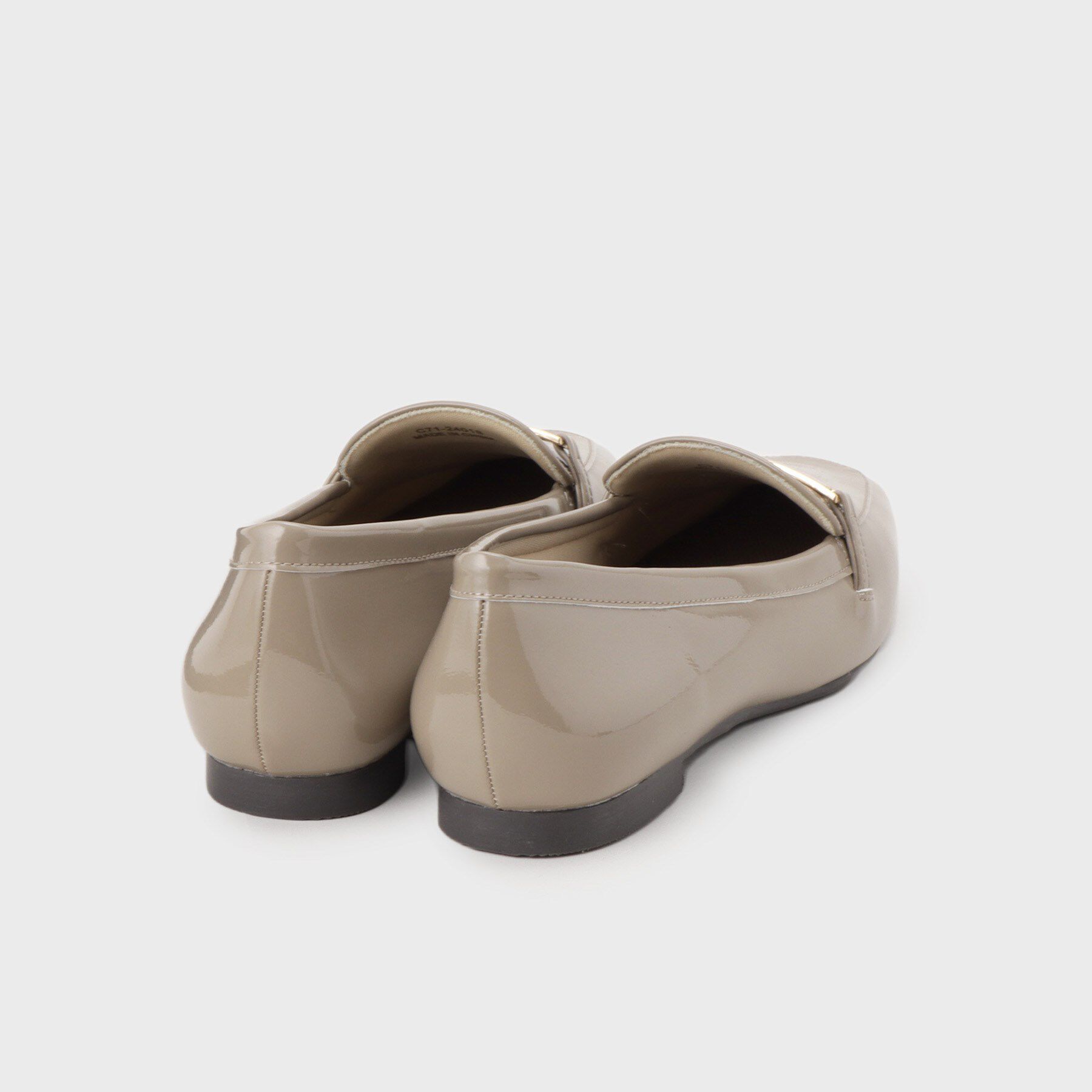 OPAQUE.CLIP「【抗菌防臭加工】メタルバーエナメルローファーシューズ」|パンプス|