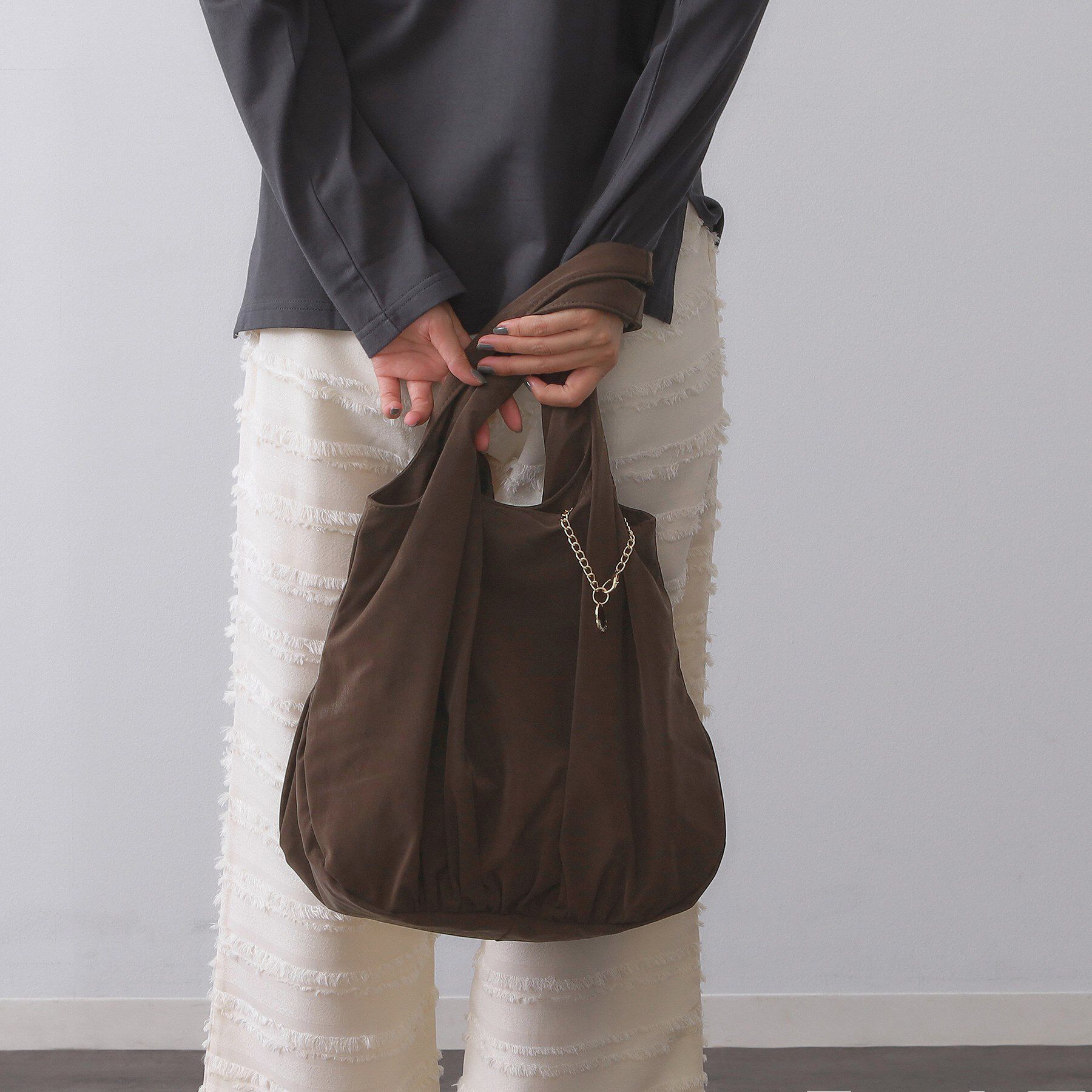 OPAQUE.CLIP「【A4サイズ対応】ヌバック調合皮ビッグトート」|トートバッグ|