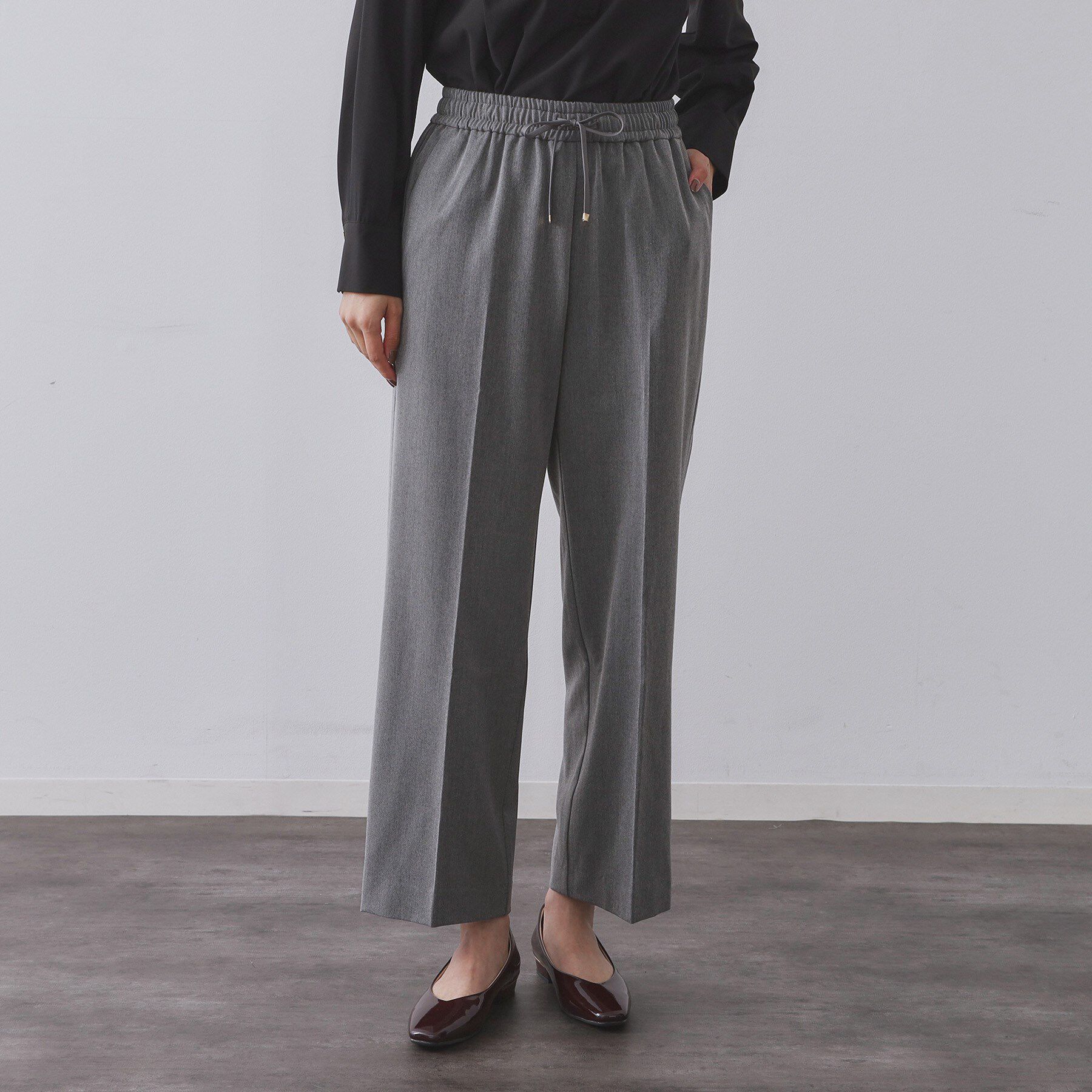 OPAQUE.CLIP「ウォームタッチ イージーワイドパンツ【洗濯機洗OK/ストレッチ】≪SS～LL≫」|その他|