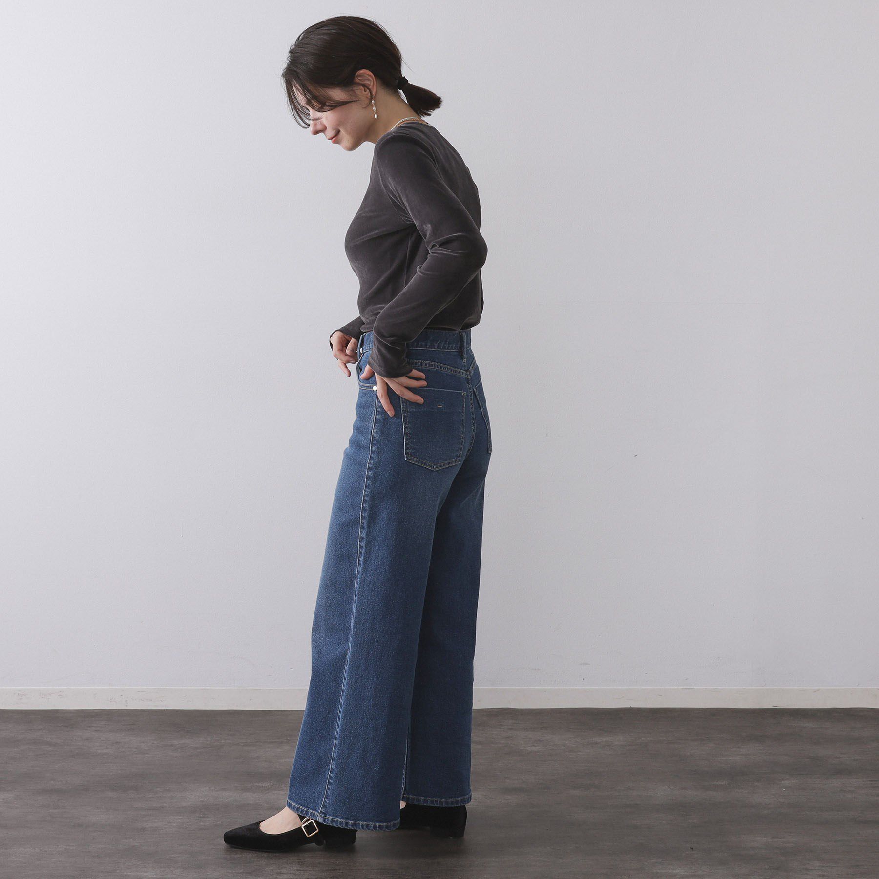 OPAQUE.CLIP「フロッキーチュールトップス【洗濯機OK】」|Tシャツ・カットソー|