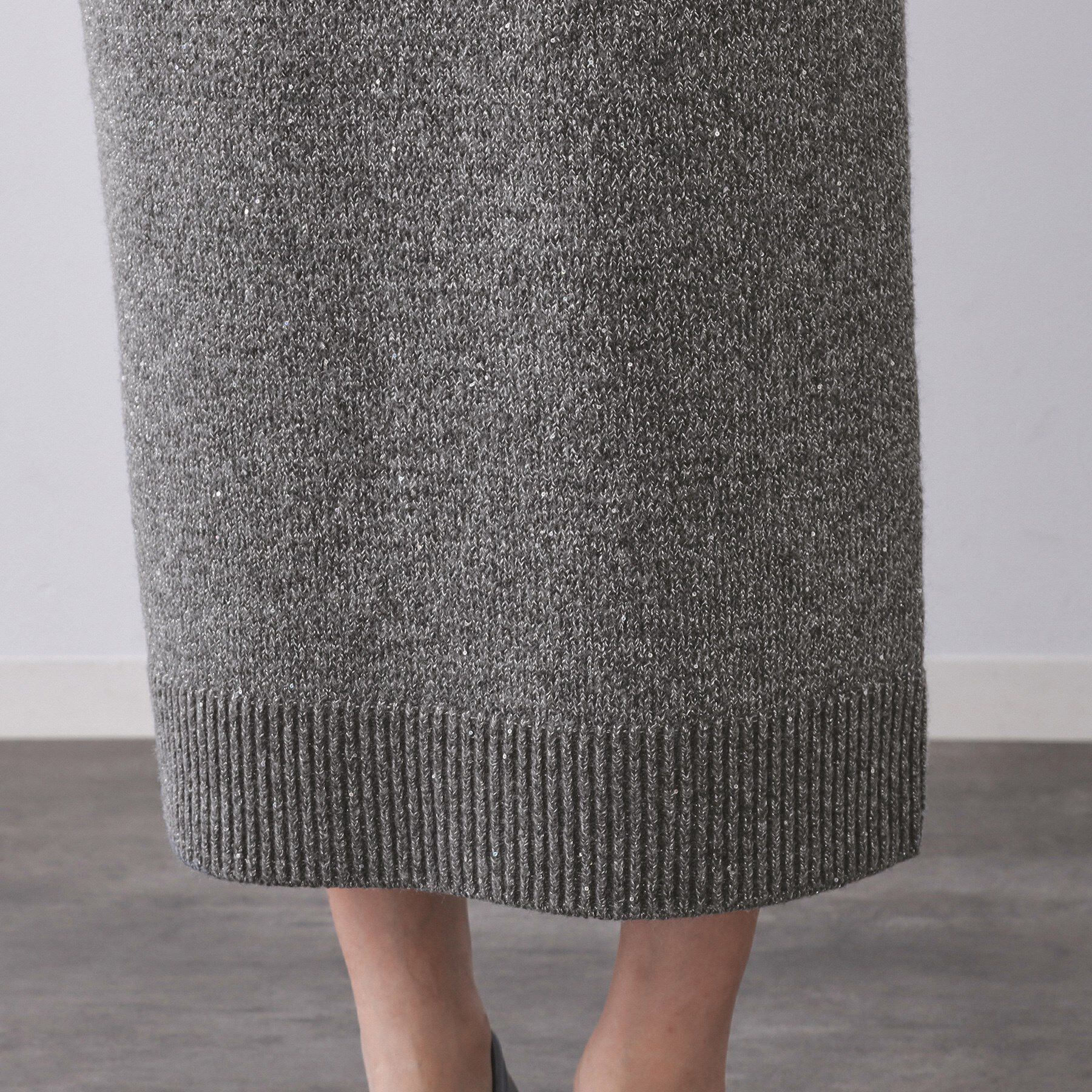 OPAQUE.CLIP「ラメスパンコールナロースカート/セットアップ対応可【洗濯機OK】」|スカート|