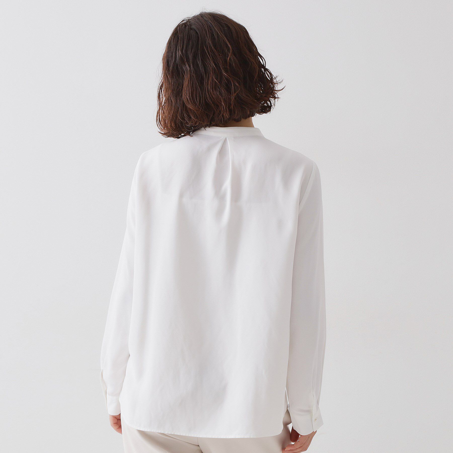 OPAQUE.CLIP「≪通勤・セレモニー対応≫ タックブラウス【洗濯機OK】」|シャツ・ブラウス|