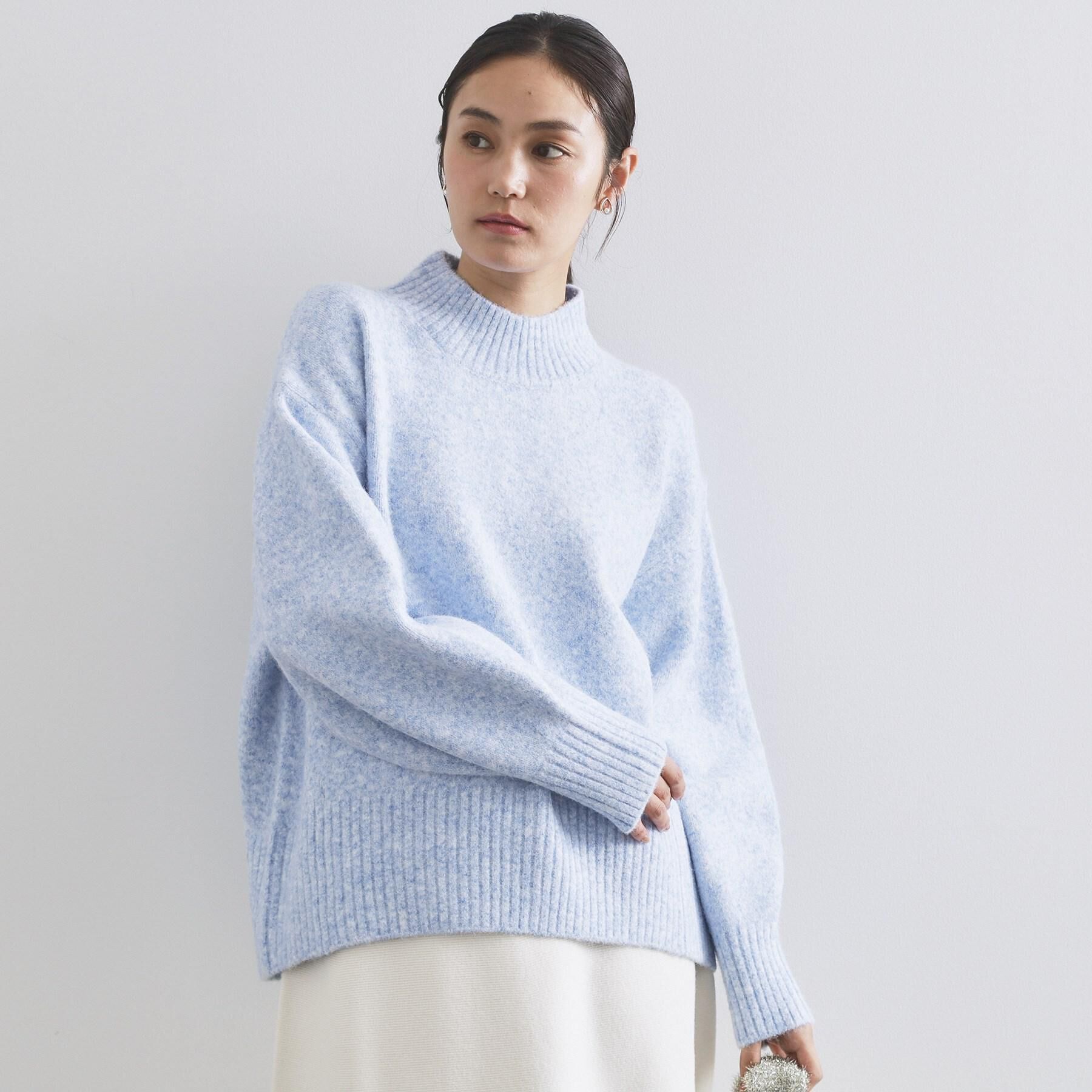 OPAQUE.CLIP「ふわふわハイネックニット【洗濯機OK】」|ニット・セーター|