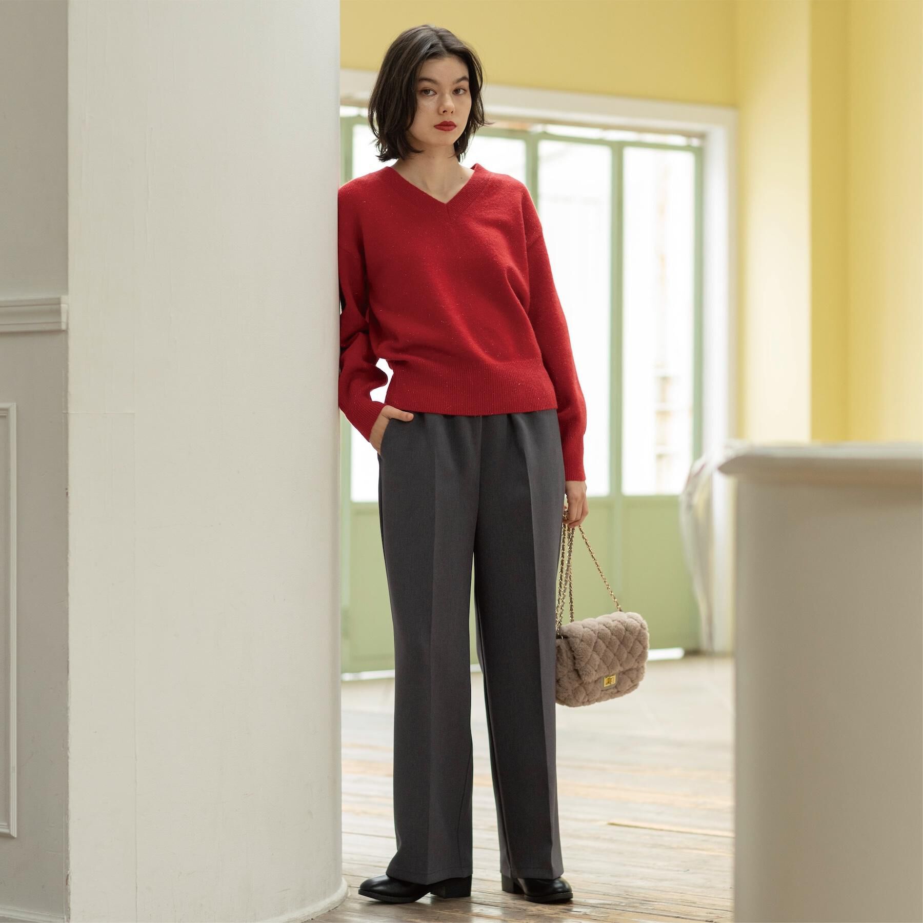 OPAQUE.CLIP「イージーワイドパンツ【洗濯機OK】」|その他|