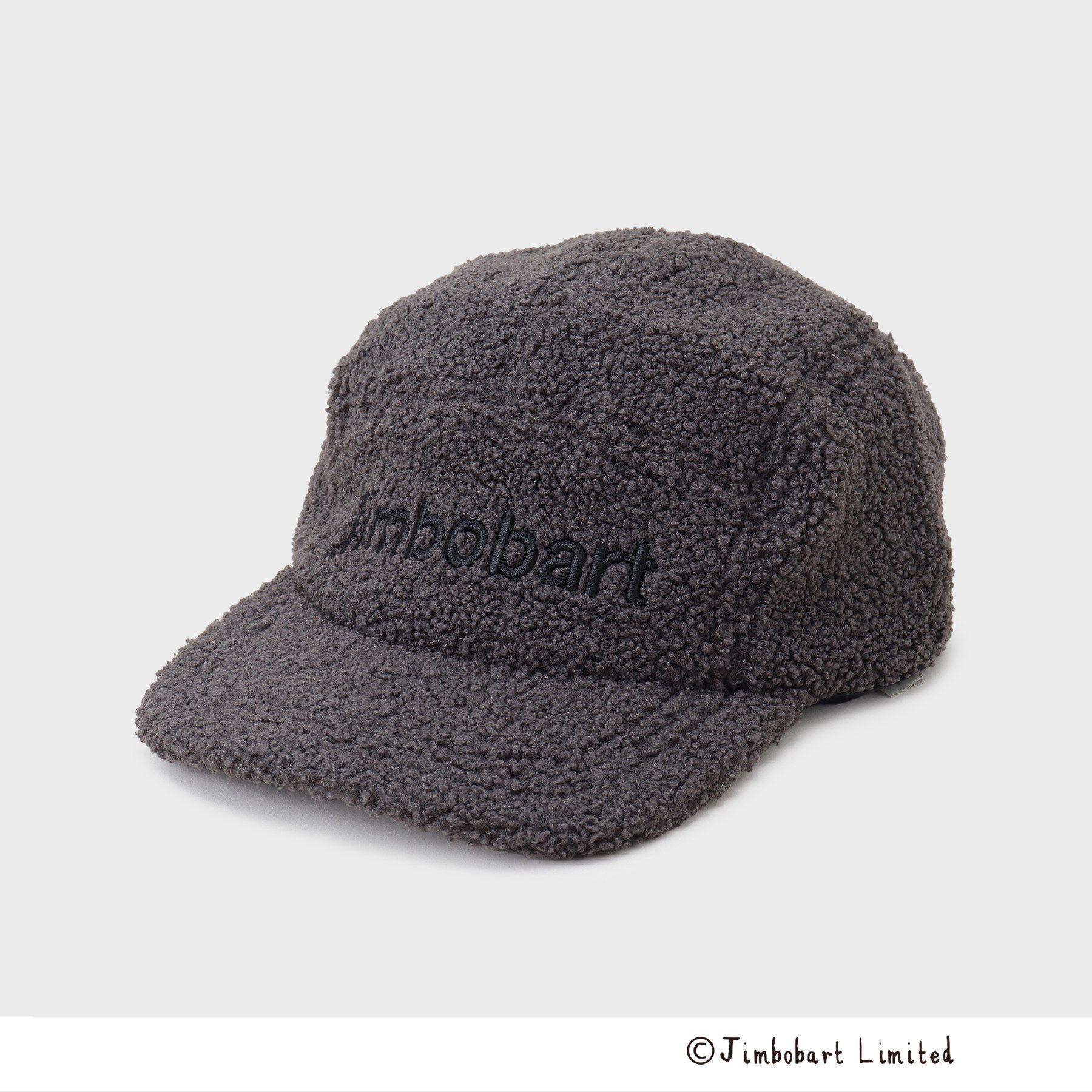OPAQUE.CLIP「【ジムボバートコラボ】ロゴ入りボアキャップ」|キャップ・キャスケット|チャコールグレー(0