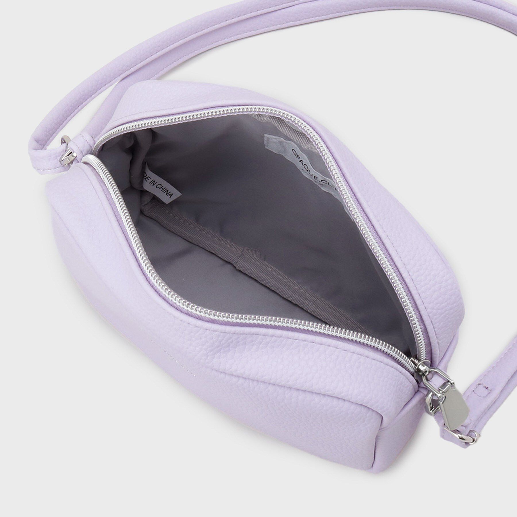 OPAQUE.CLIP「シュリンク合皮スクエアミニショルダーバッグ【軽量／長さ調整可能】」|ショルダー・メッセンジャー|