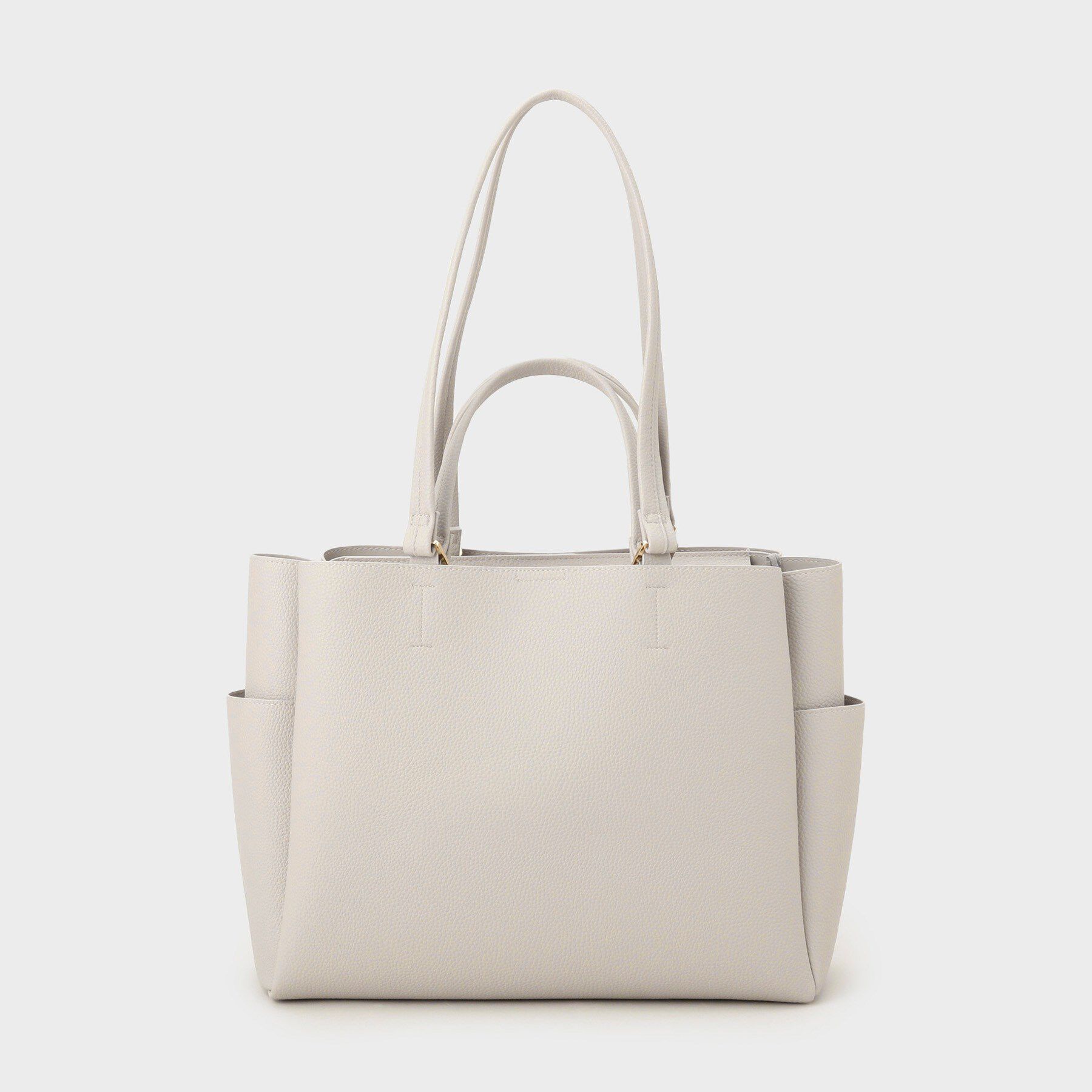 OPAQUE.CLIP「シュリンク合皮大容量トートバッグ【人間工学／軽量／A4サイズ対応／2WAY】」|トートバッグ|