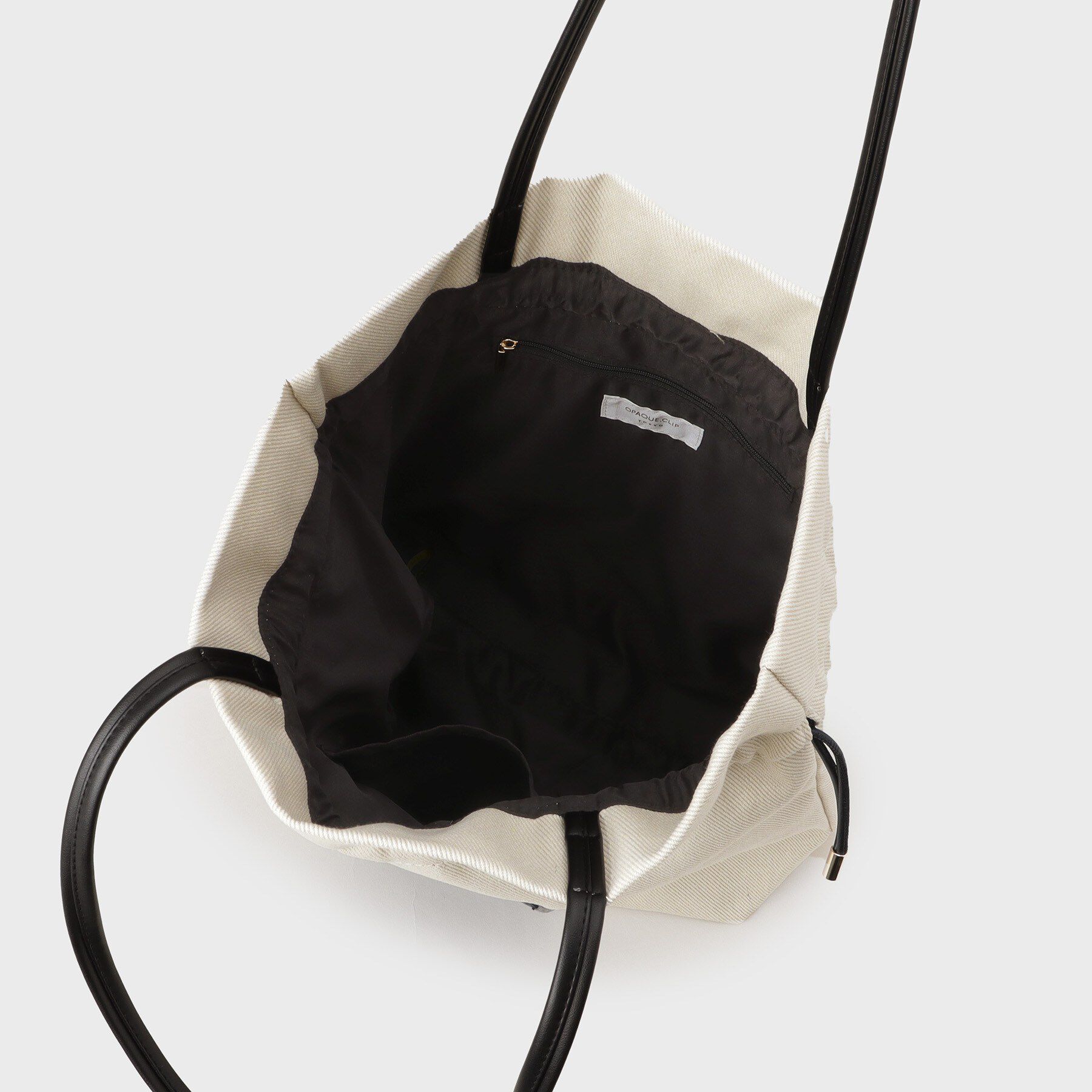 OPAQUE.CLIP「素材アソートドロストデザイン巾着トートバッグ【A4サイズ対応】」|トートバッグ|