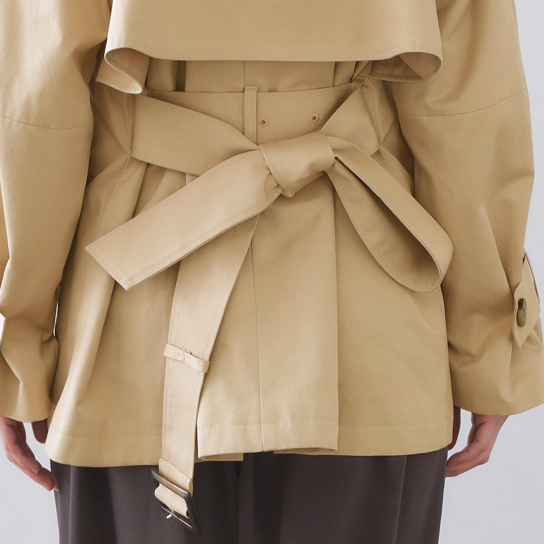 OPAQUE.CLIP「ミドルトレンチコート【洗濯機OK】」|トレンチコート|