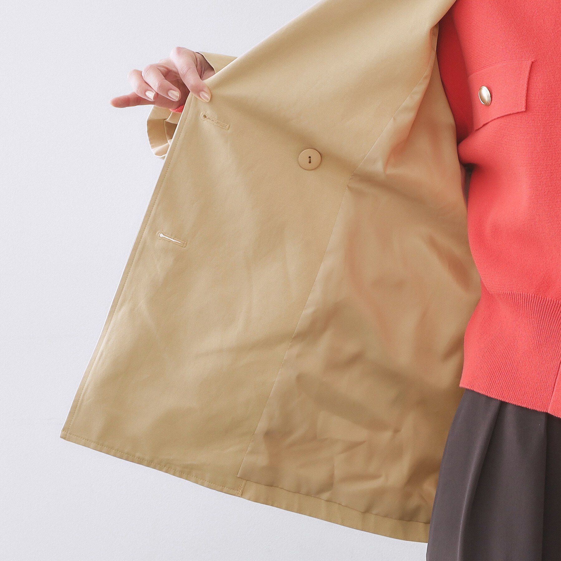 OPAQUE.CLIP「ミドルトレンチコート【洗濯機OK】」|トレンチコート|