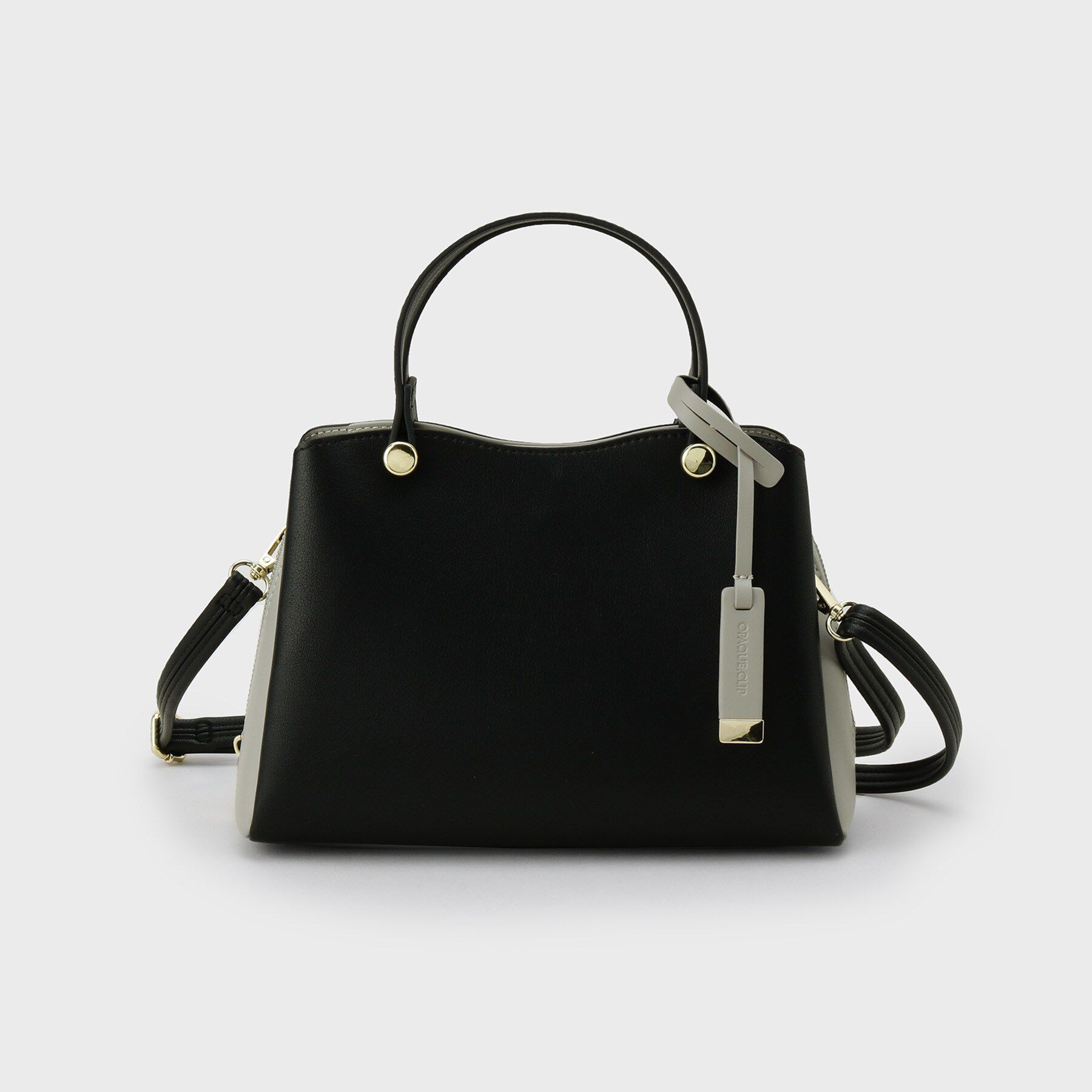 OPAQUE.CLIP「【2WAY】バイカラーミドルボストンバッグ」|ショルダー・メッセンジャー|