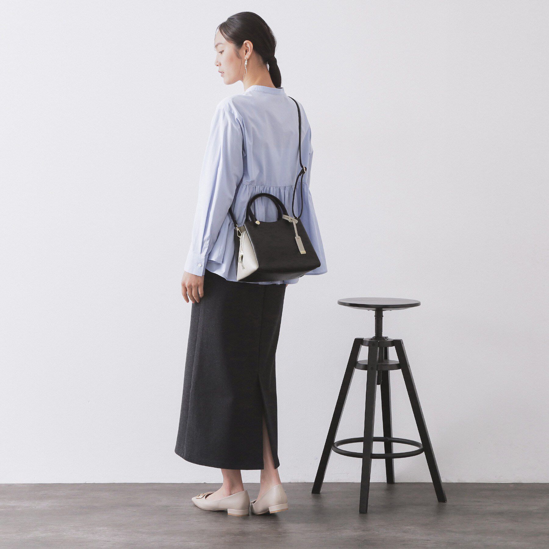 OPAQUE.CLIP「【2WAY】バイカラーミドルボストンバッグ」|ショルダー・メッセンジャー|