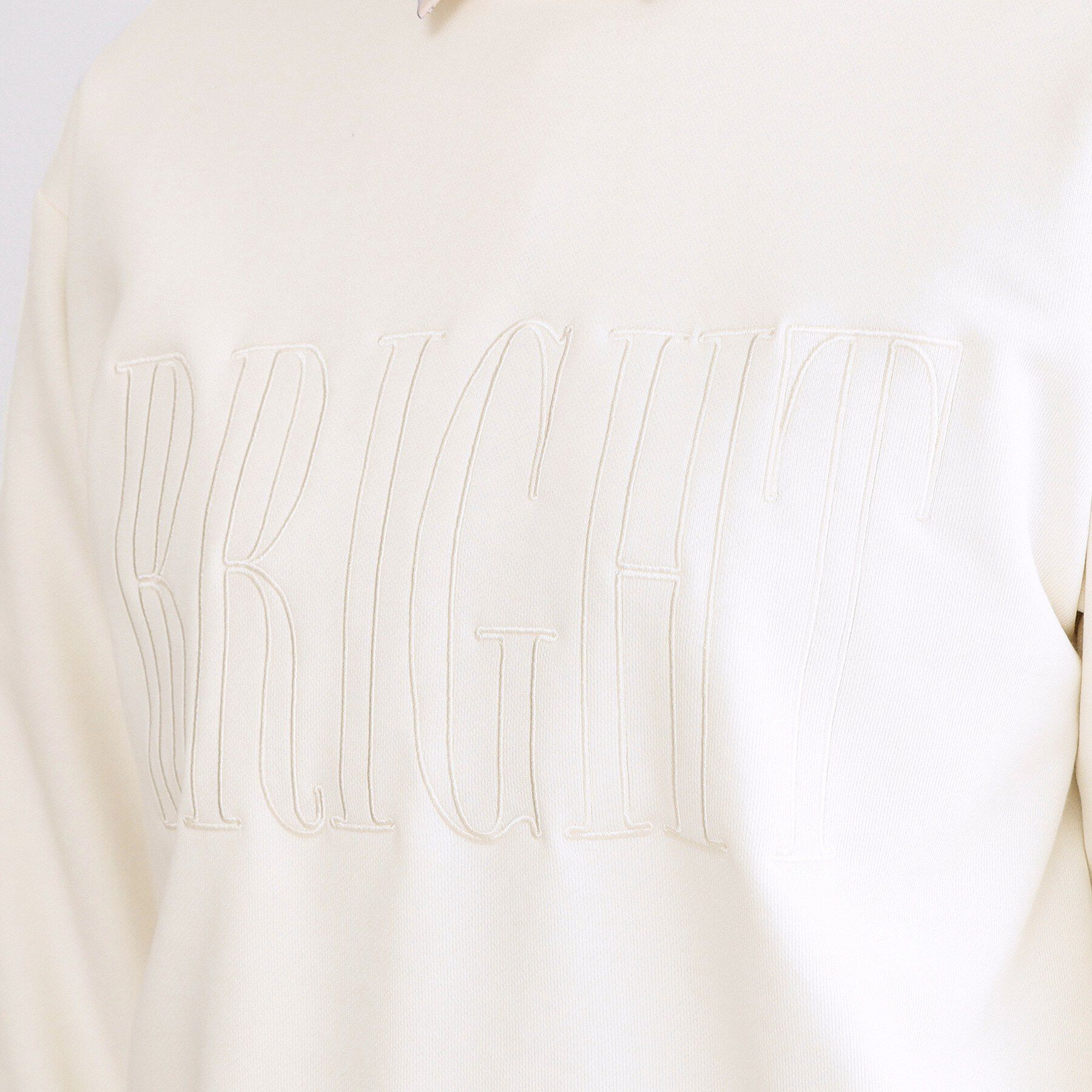 OPAQUE.CLIP「ロゴ刺繍裏毛トップス【洗濯機OK】」|Tシャツ・カットソー|