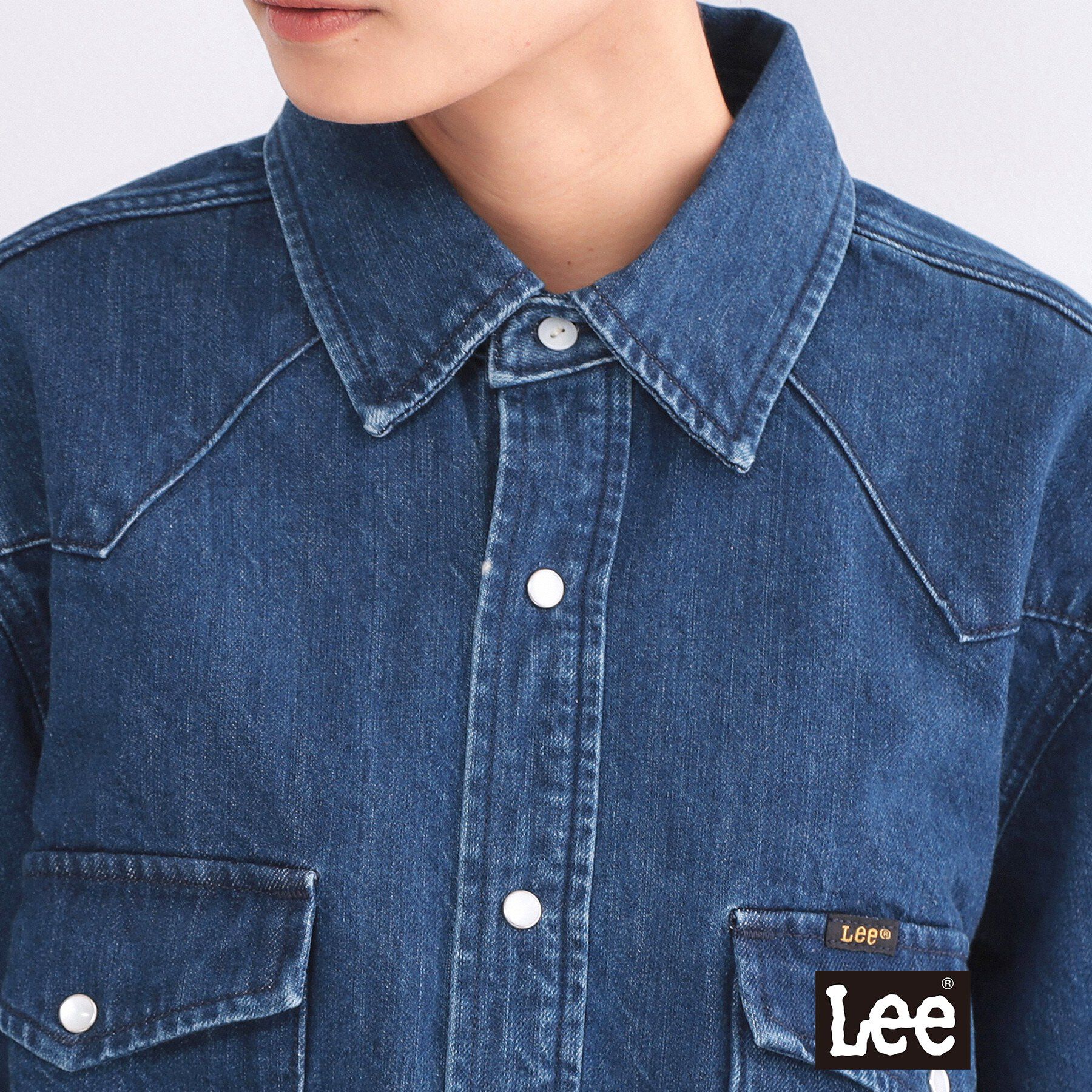 OPAQUE.CLIP「【Lee別注】ウエスタンシャツデニムジャケット【洗濯機OK】」|デニムジャケット|