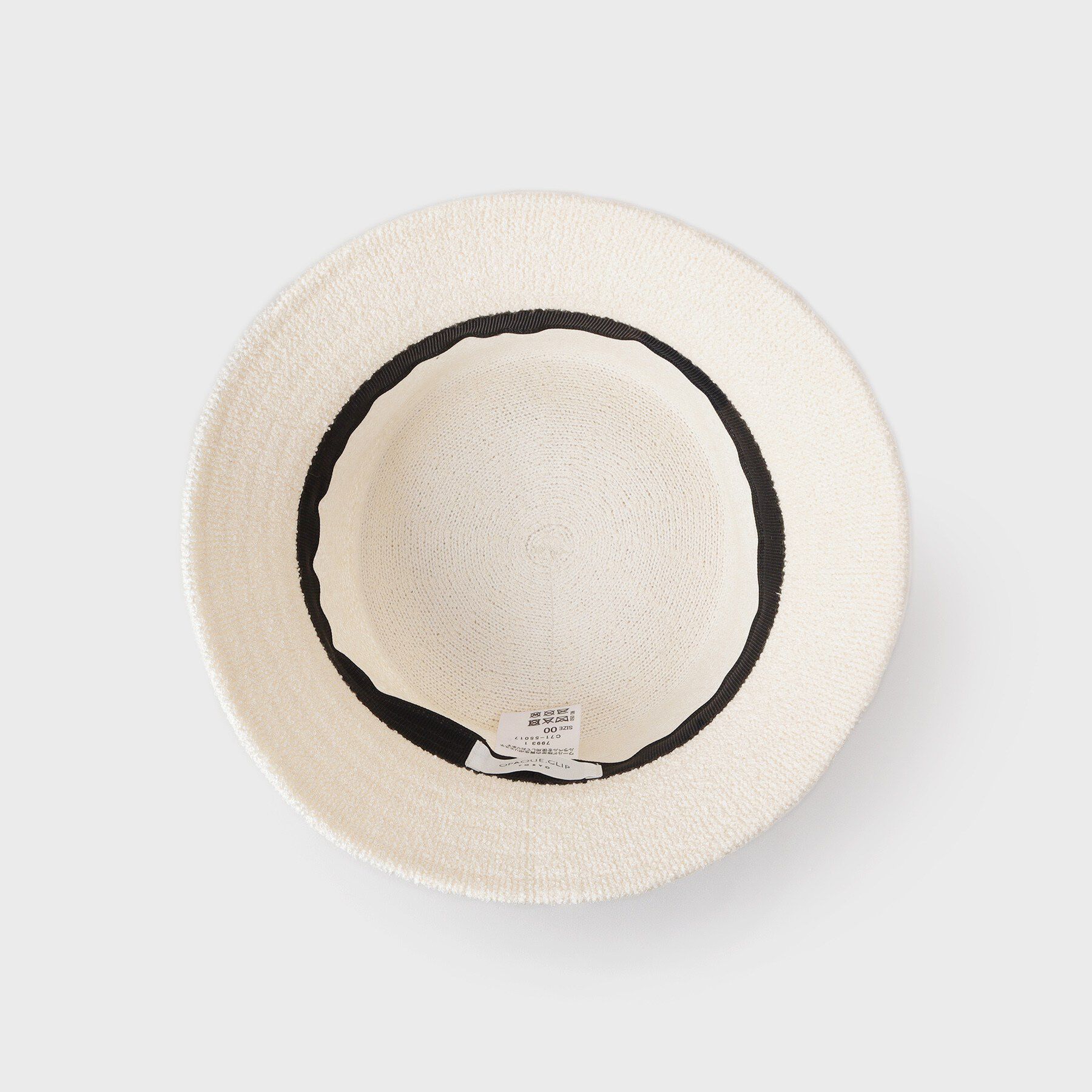 OPAQUE.CLIP「刺繍入りパイル調バケットハット」|ハット|