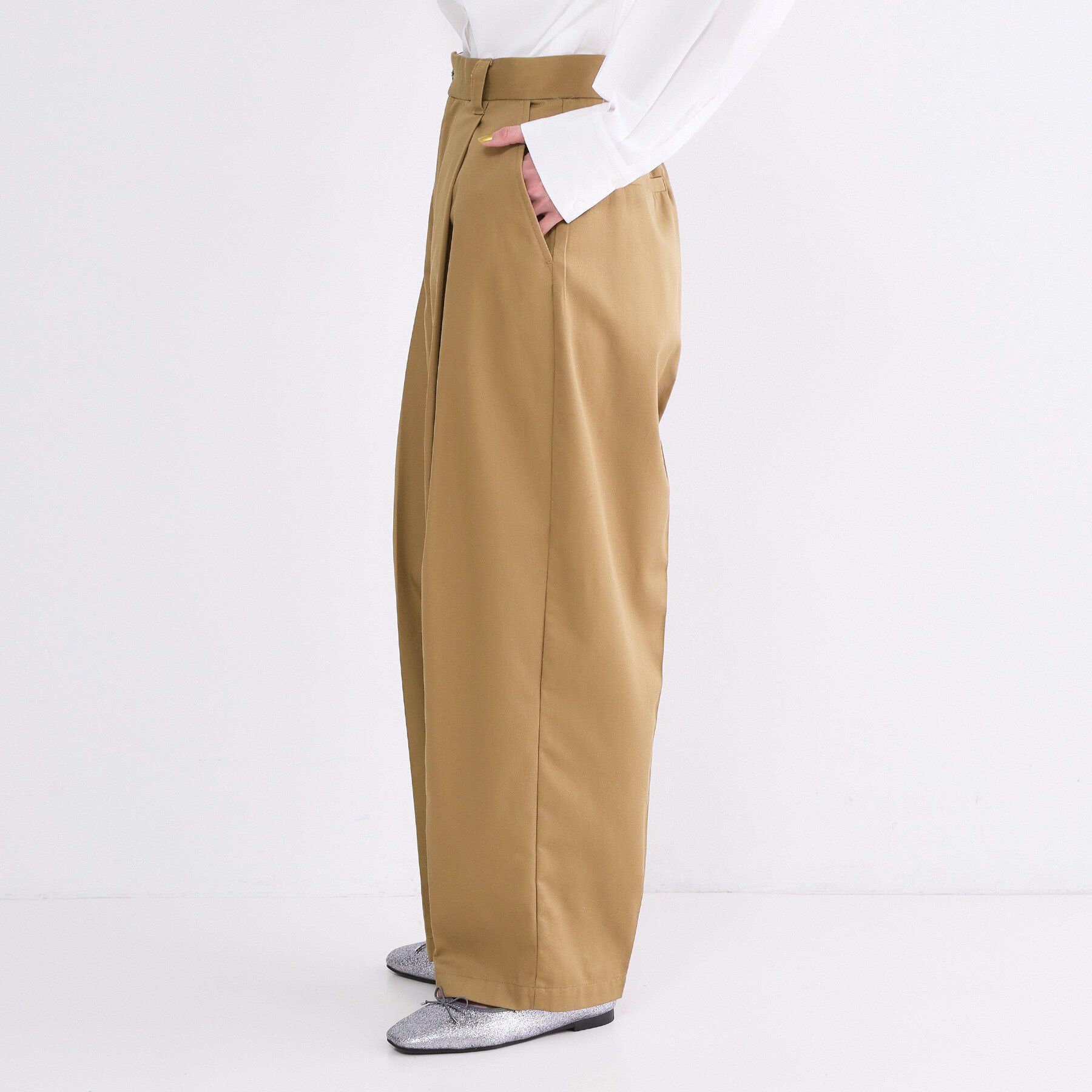 OPAQUE.CLIP「バレルレッグチノパンツ【洗濯機OK】」|その他|