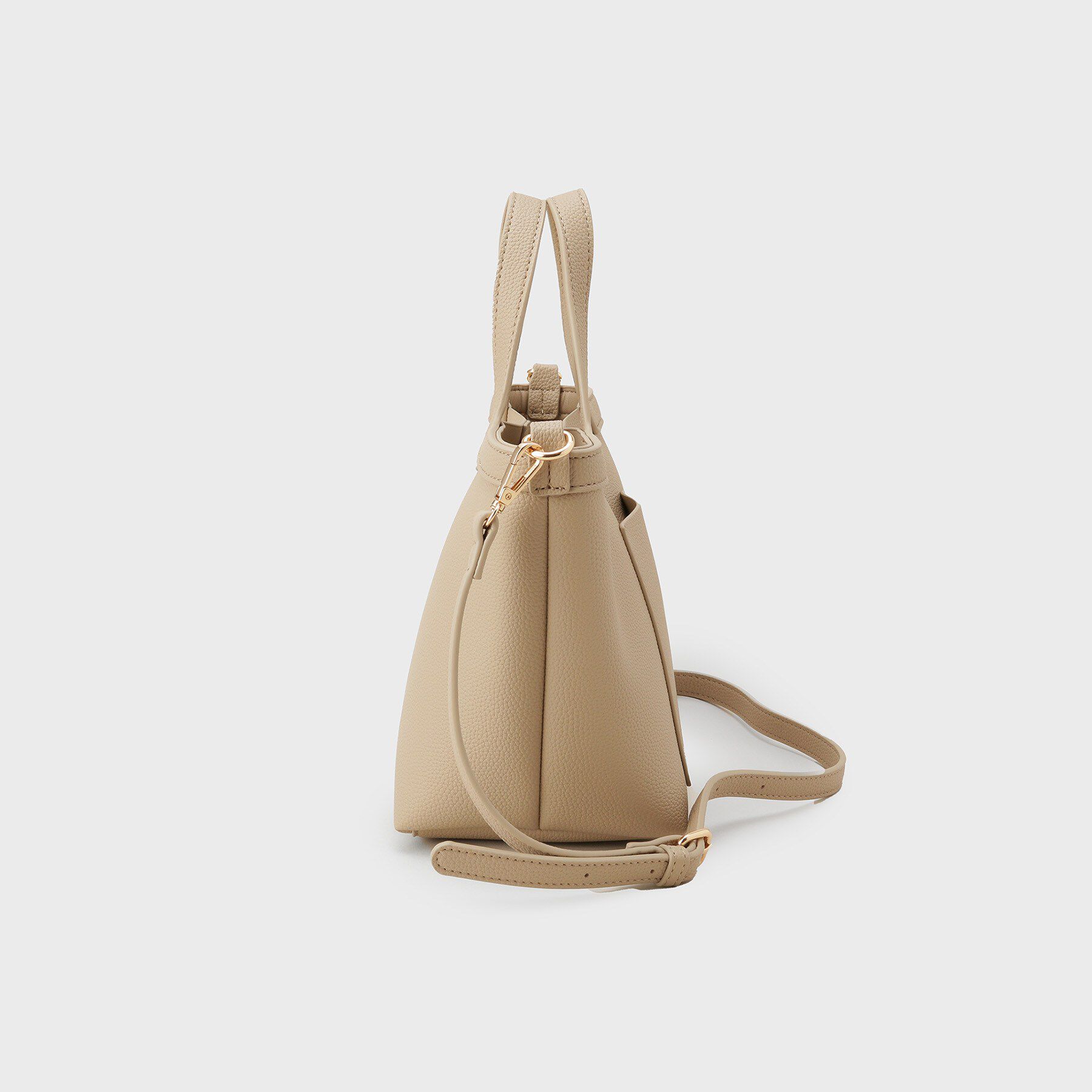 OPAQUE.CLIP「2WAY巾着付シュリンクミドルトート」|ショルダー・メッセンジャー|