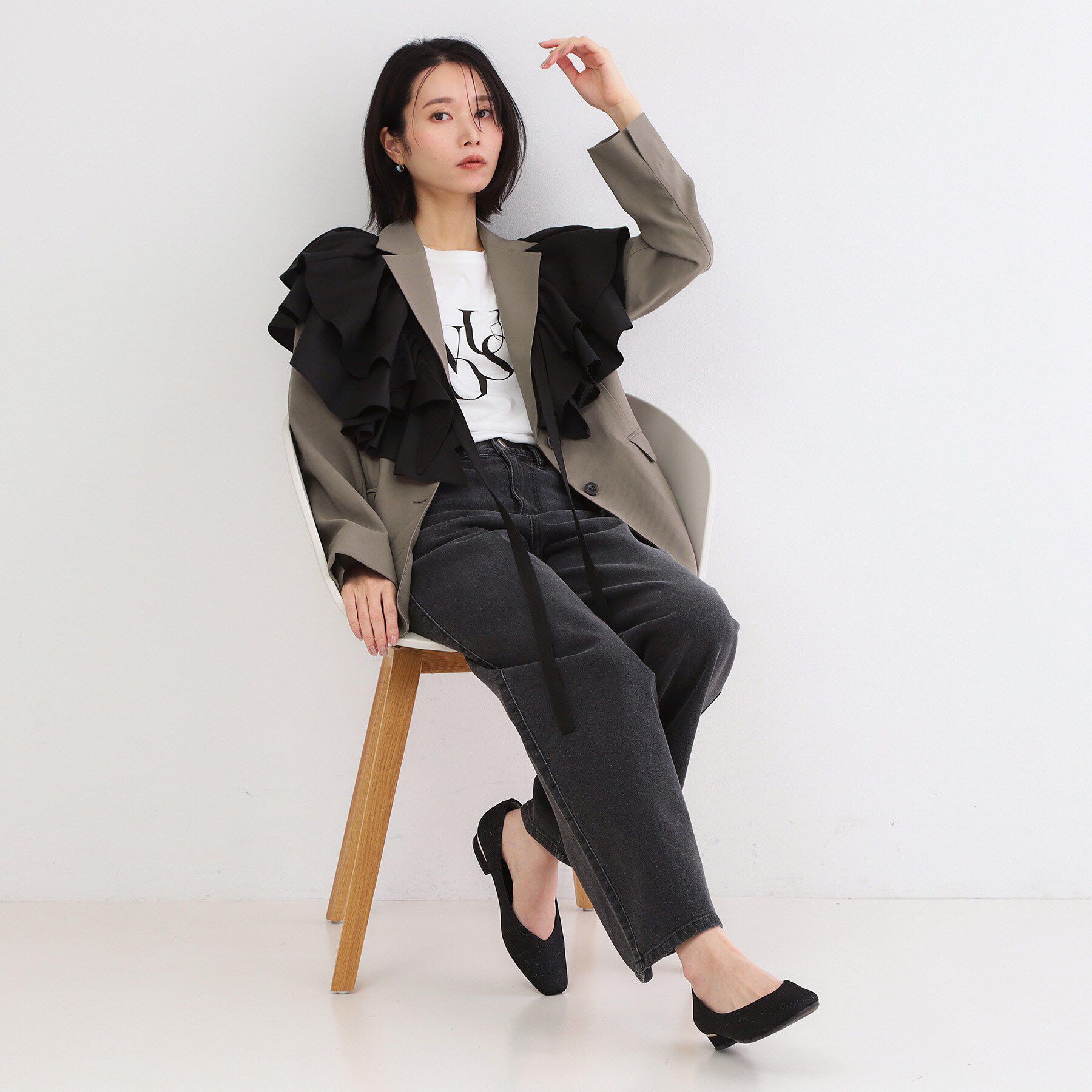 OPAQUE.CLIP「シングルテーラードジャケット【洗える/裏地なし】」|テーラードジャケット|