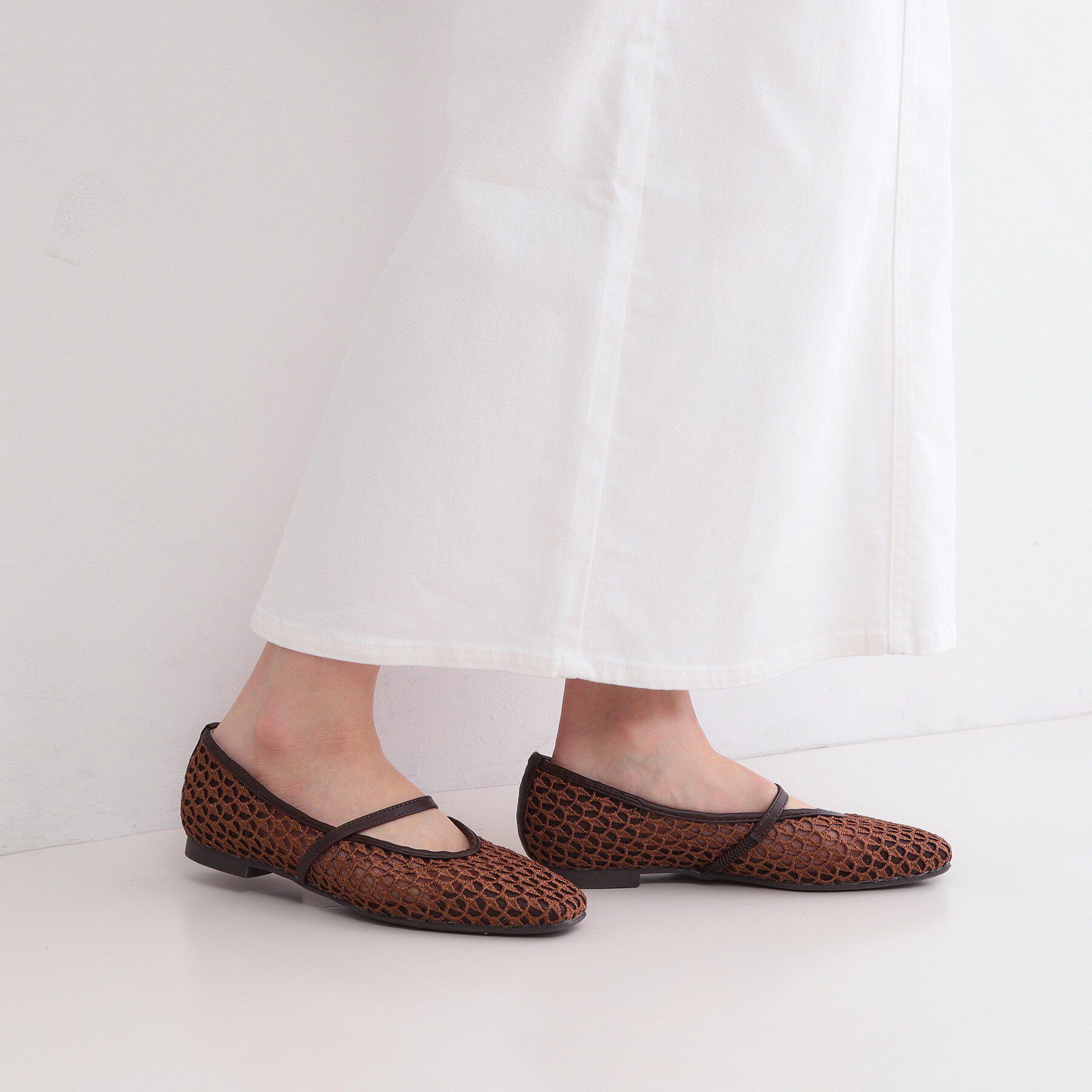 OPAQUE.CLIP「チュールメッシュメリージェーン」|パンプス|