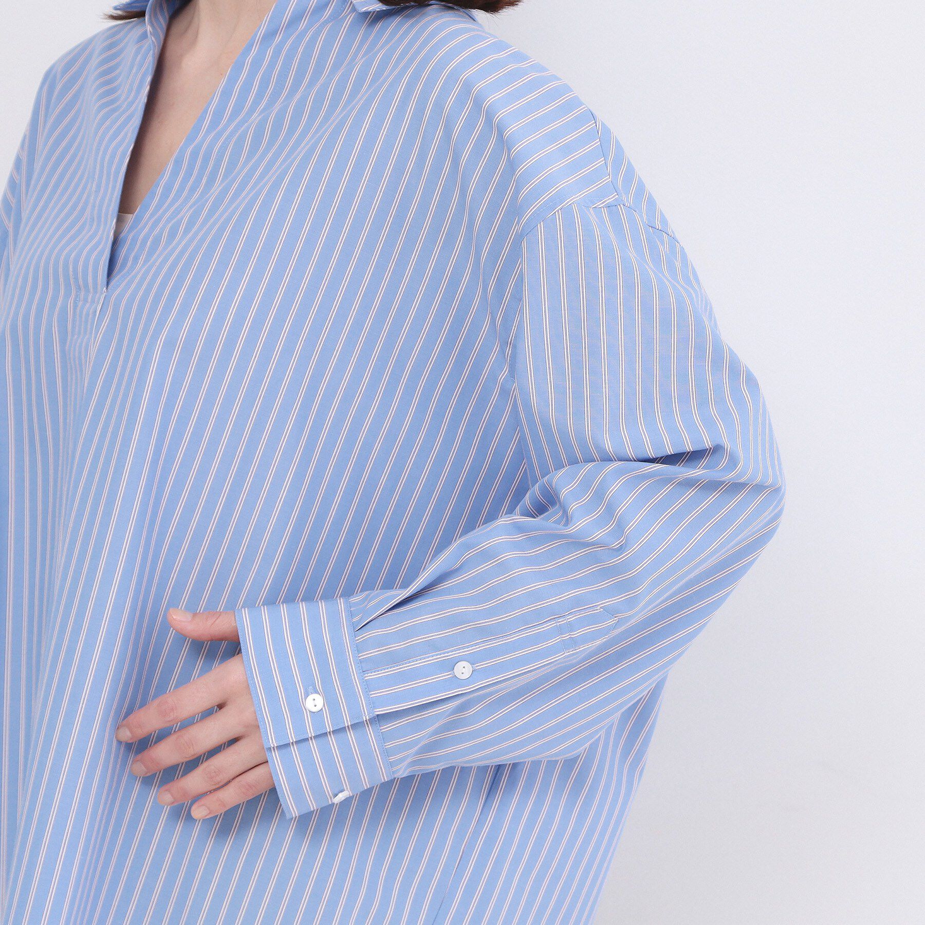 OPAQUE.CLIP「バックシャンスキッパーシャツ【洗濯機OK】」|シャツ・ブラウス|