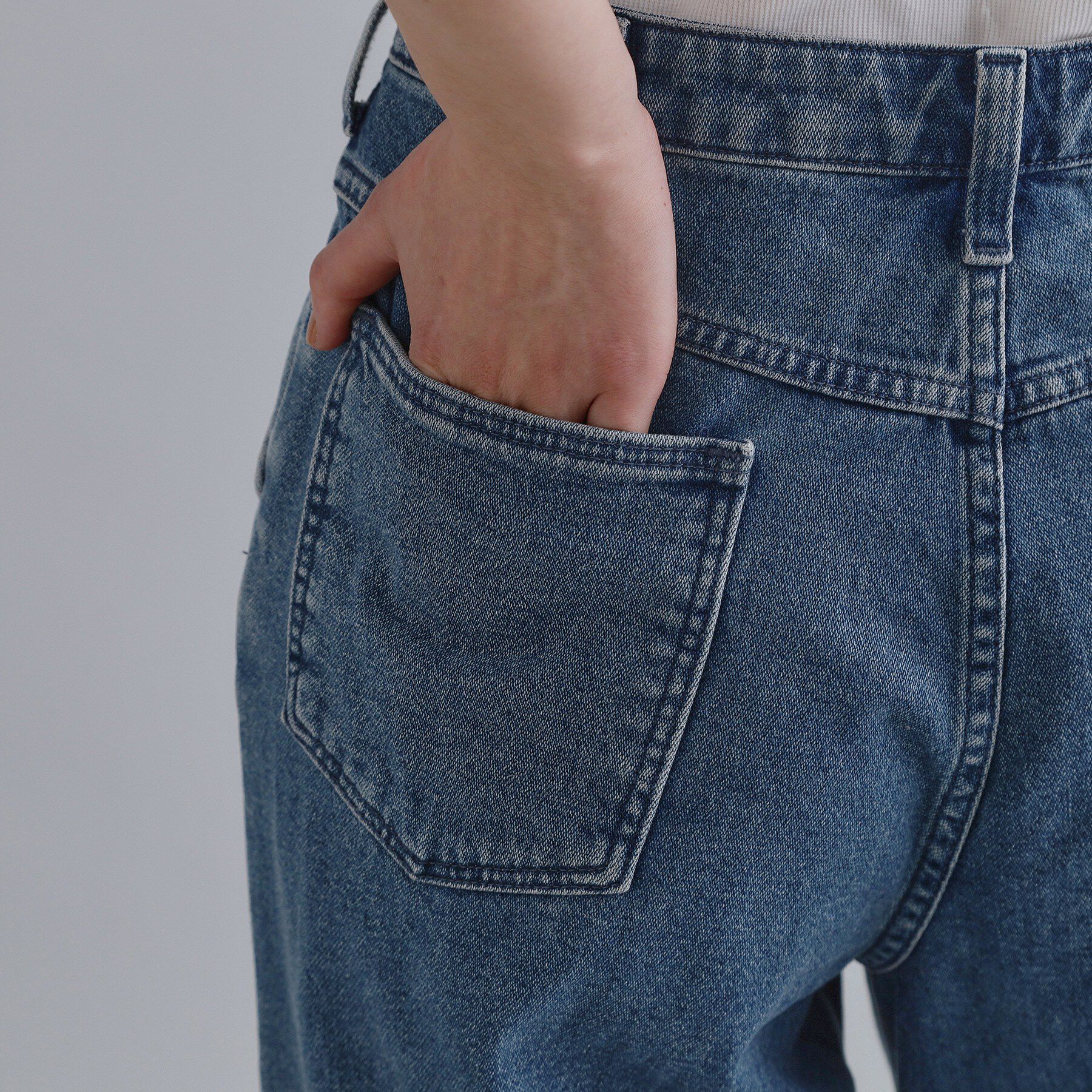 OPAQUE.CLIP「【Wrangler／ラングラー】ランチャーワイドデニムパンツ」|デニム|