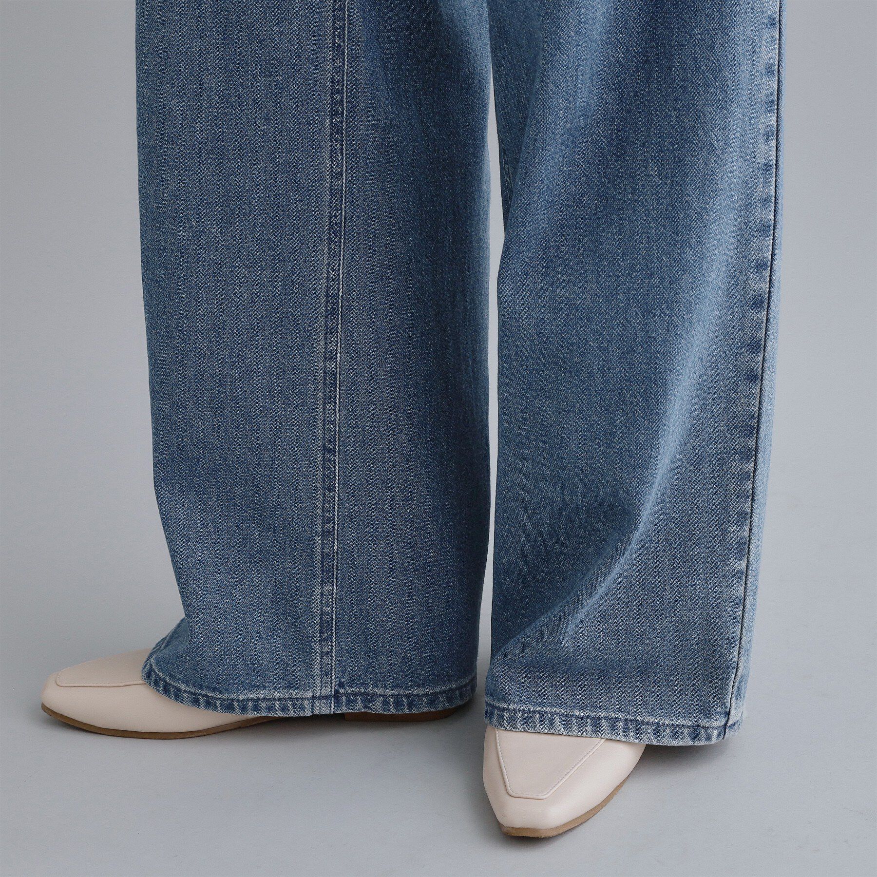 OPAQUE.CLIP「【Wrangler／ラングラー】ランチャーワイドデニムパンツ」|デニム|