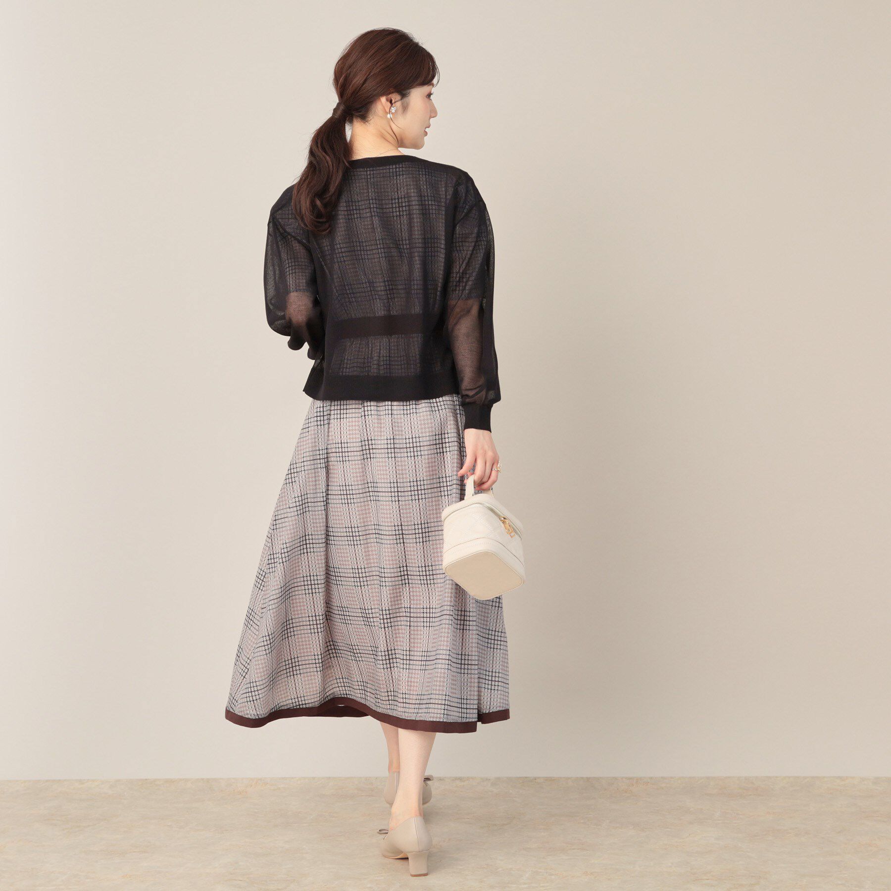 Couture broach「LEVITAシアージップアップブルゾン」|カーディガン|