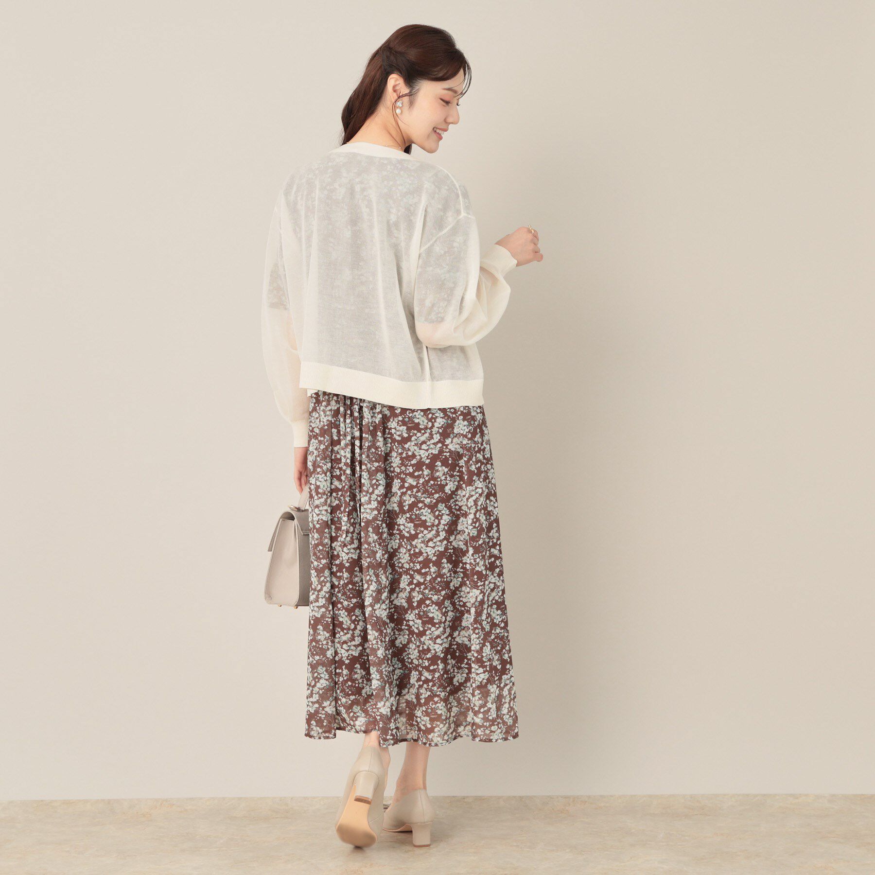 Couture broach「LEVITAシアージップアップブルゾン」|カーディガン|