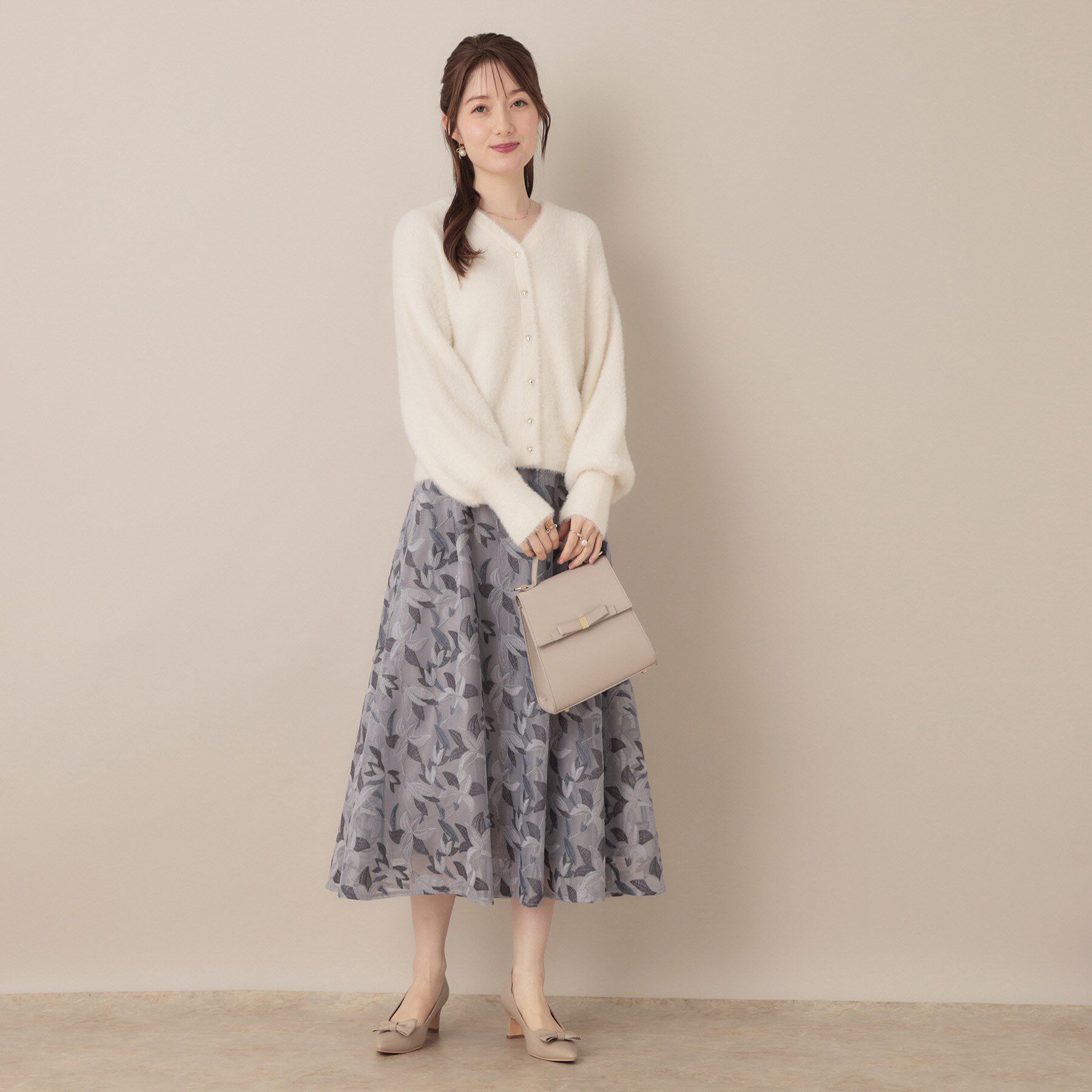 Couture broach「【ふわふわ/前後2WAY】フェザーカーディトップス」|カーディガン|