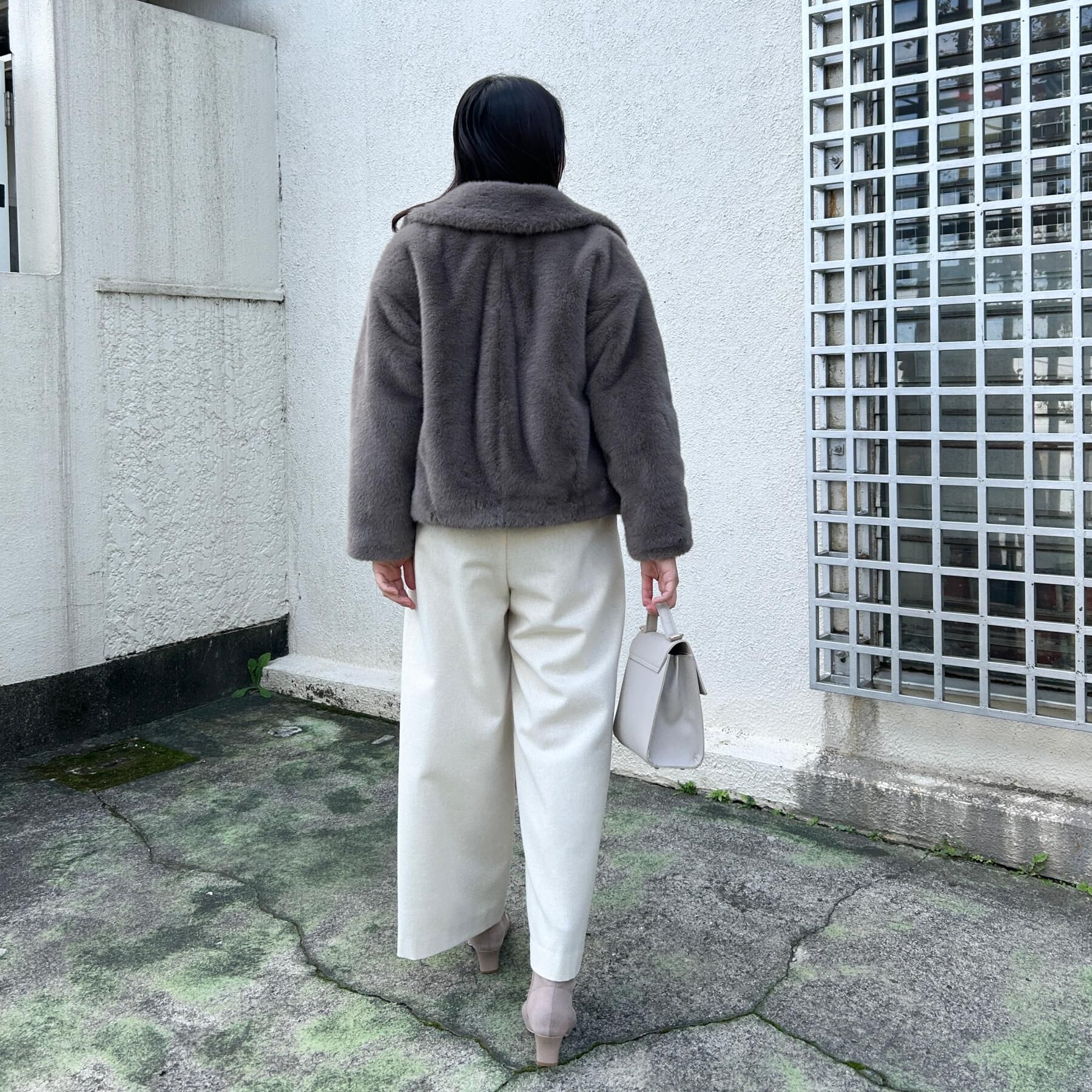 Couture broach「【ふわふわ・上品】ミンクフェイクファーアウター」|ブルゾン・スタジャン|