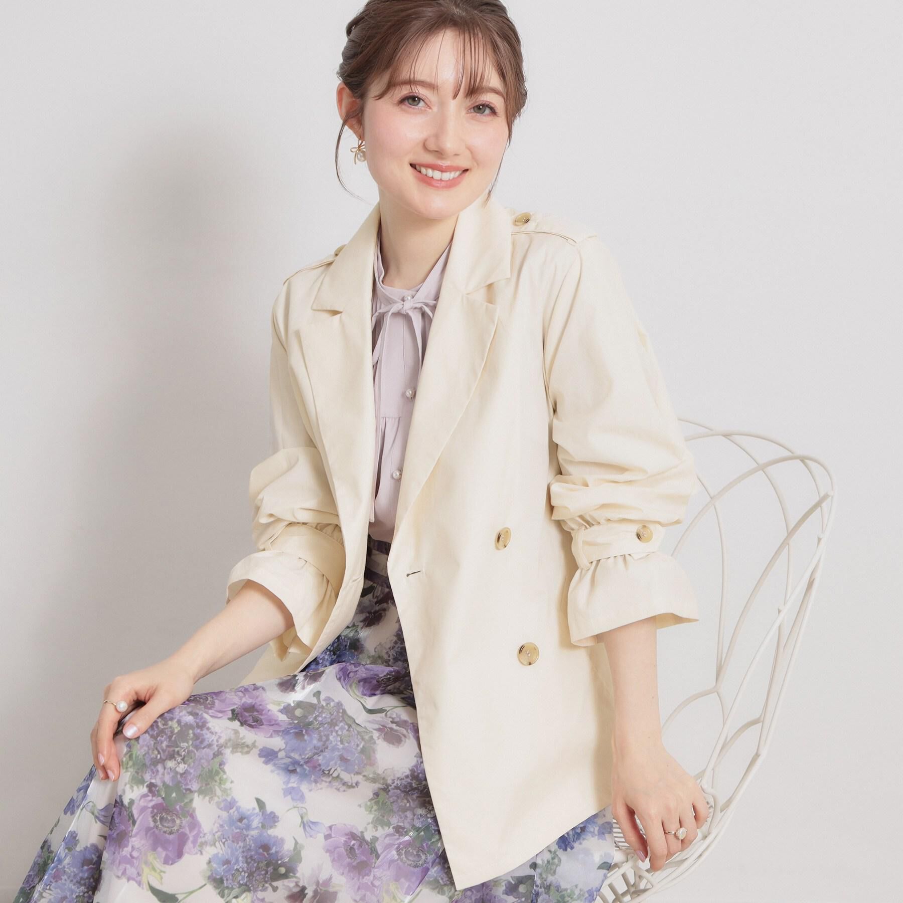 Couture broach「【撥水・洗える】ハーフ トレンチコート」|トレンチコート|