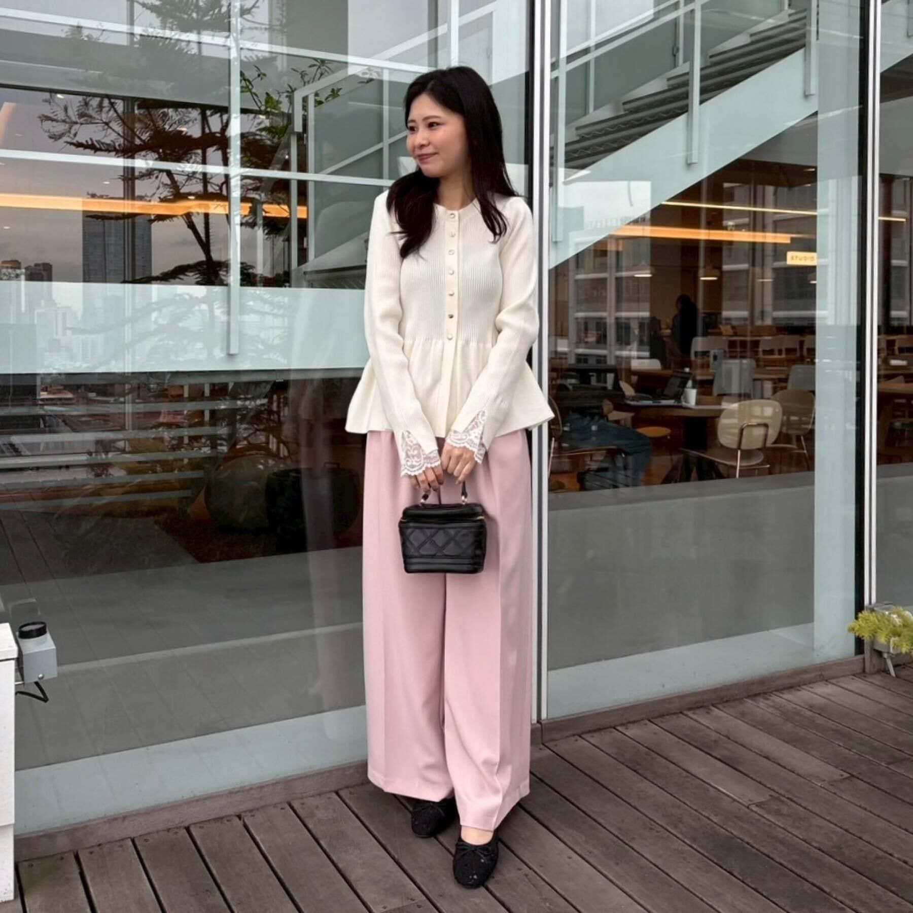 Couture broach「【大人かわいい・洗える】ペプラムニットカーディガン」|カーディガン|