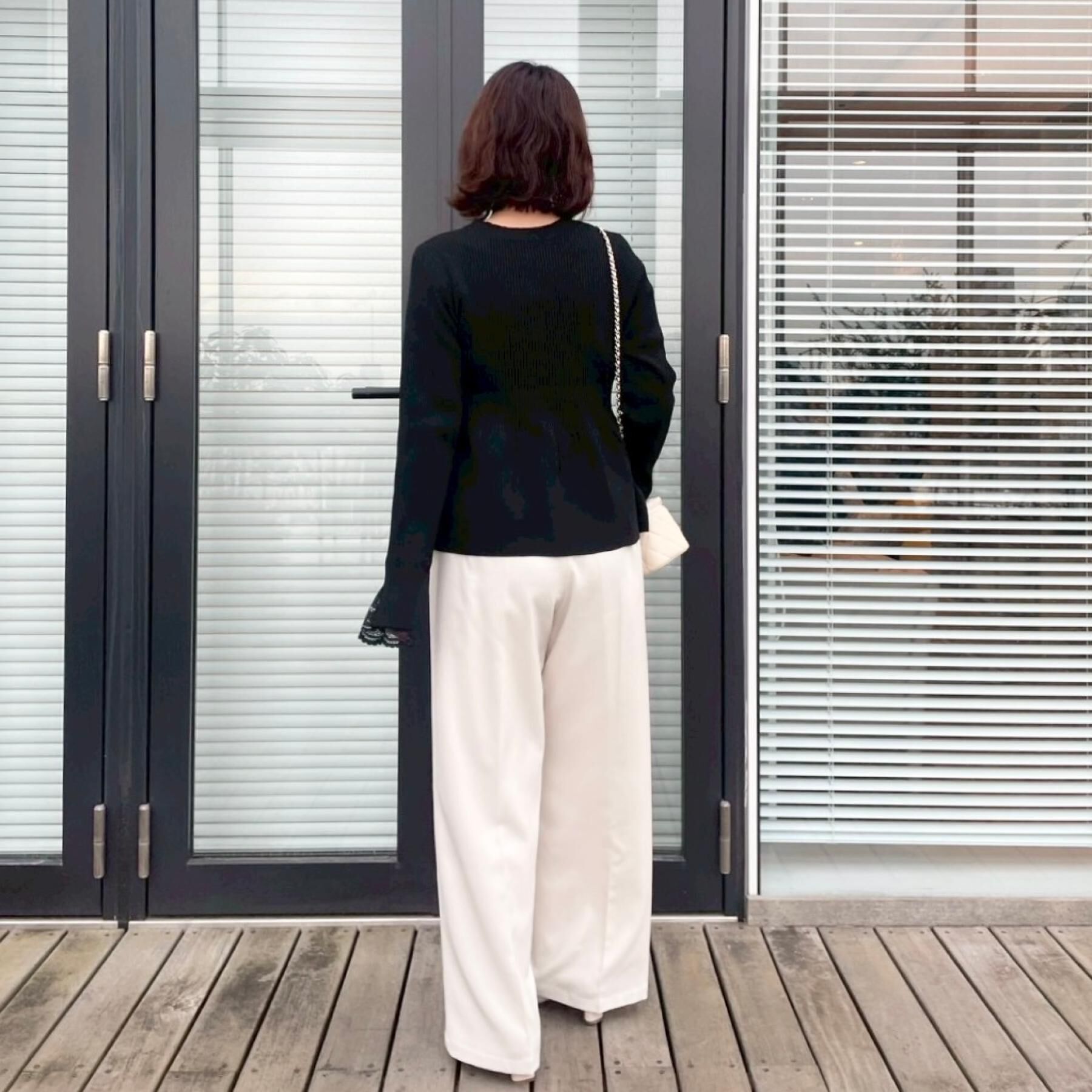 Couture broach「【大人かわいい・洗える】ペプラムニットカーディガン」|カーディガン|