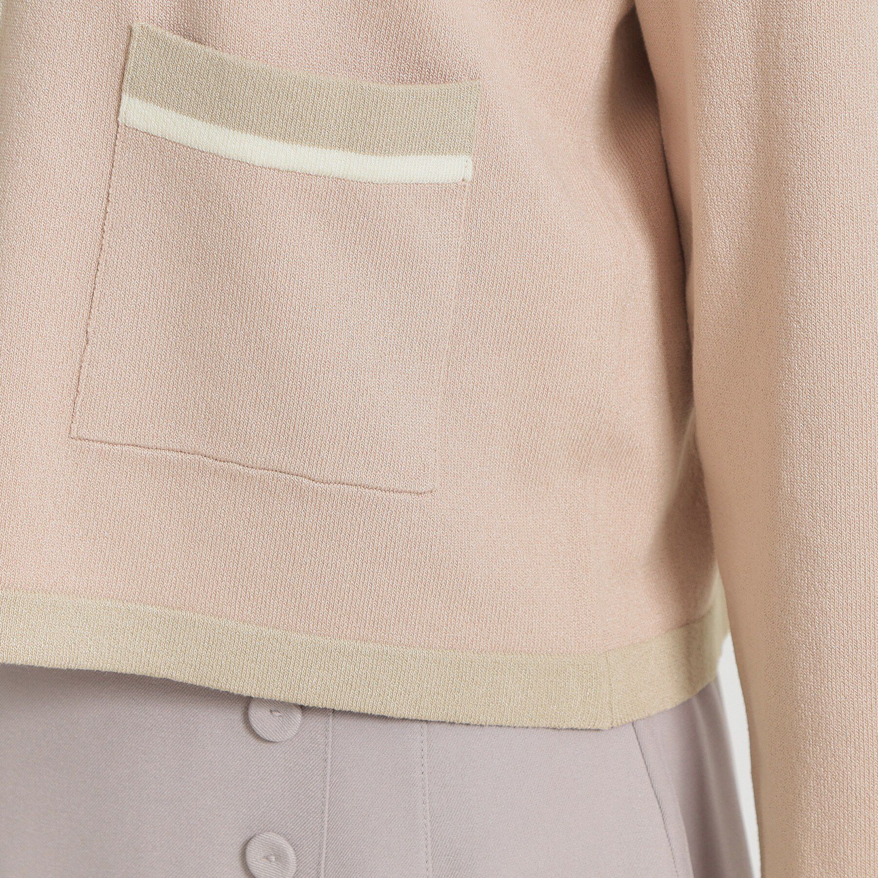 Couture broach「【洗える・着映え】SPRING配色カーディガン」|カーディガン|