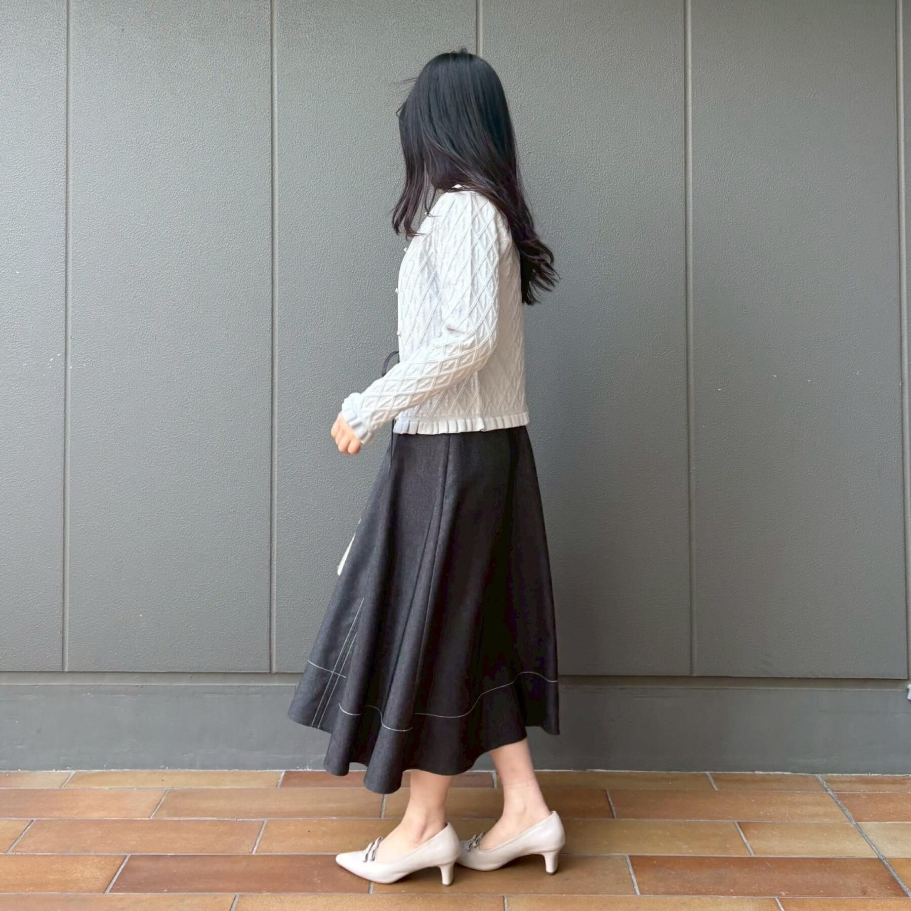 Couture broach「【アンサンブル可】ダイヤ柄カーディガン」|カーディガン|