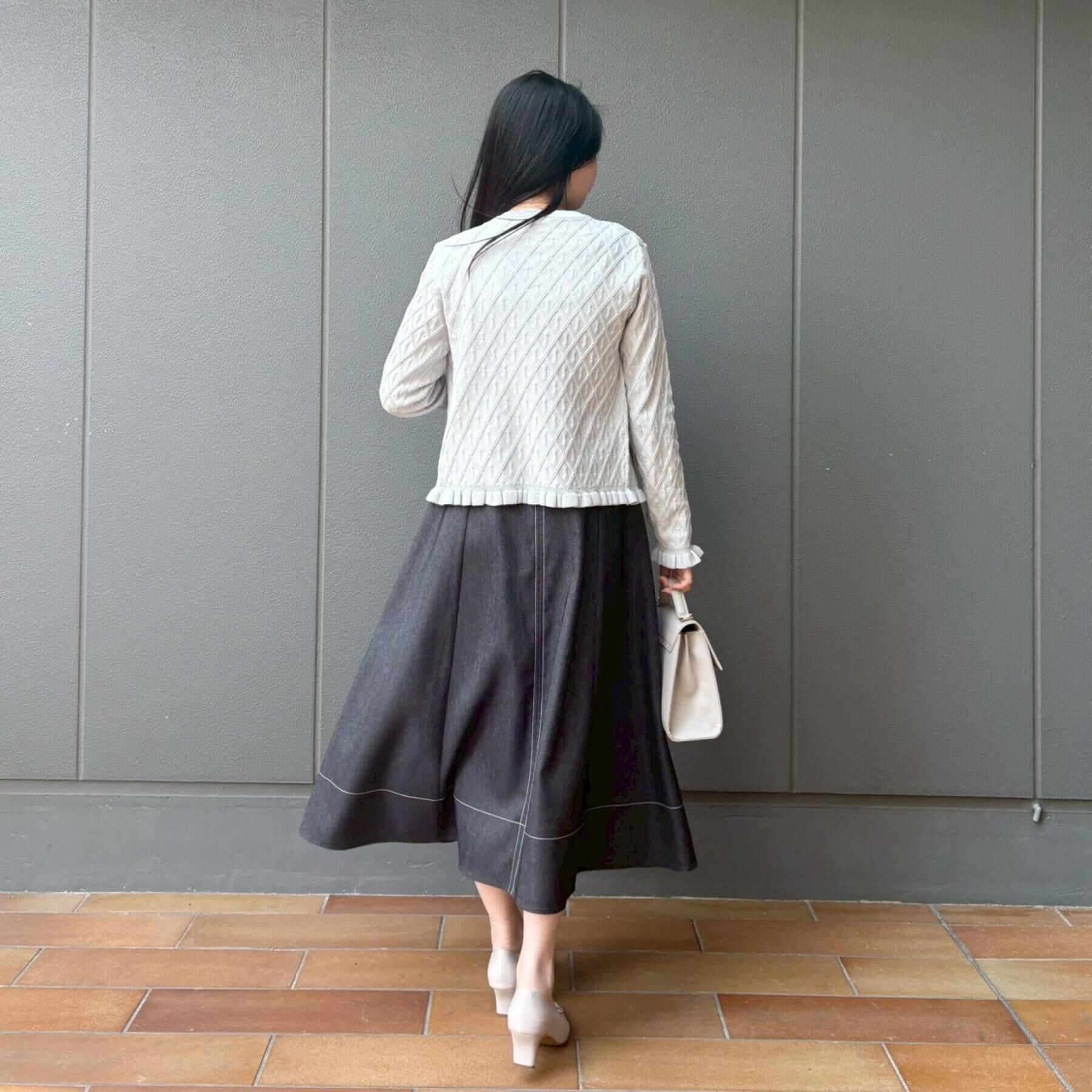 Couture broach「【アンサンブル可】ダイヤ柄カーディガン」|カーディガン|