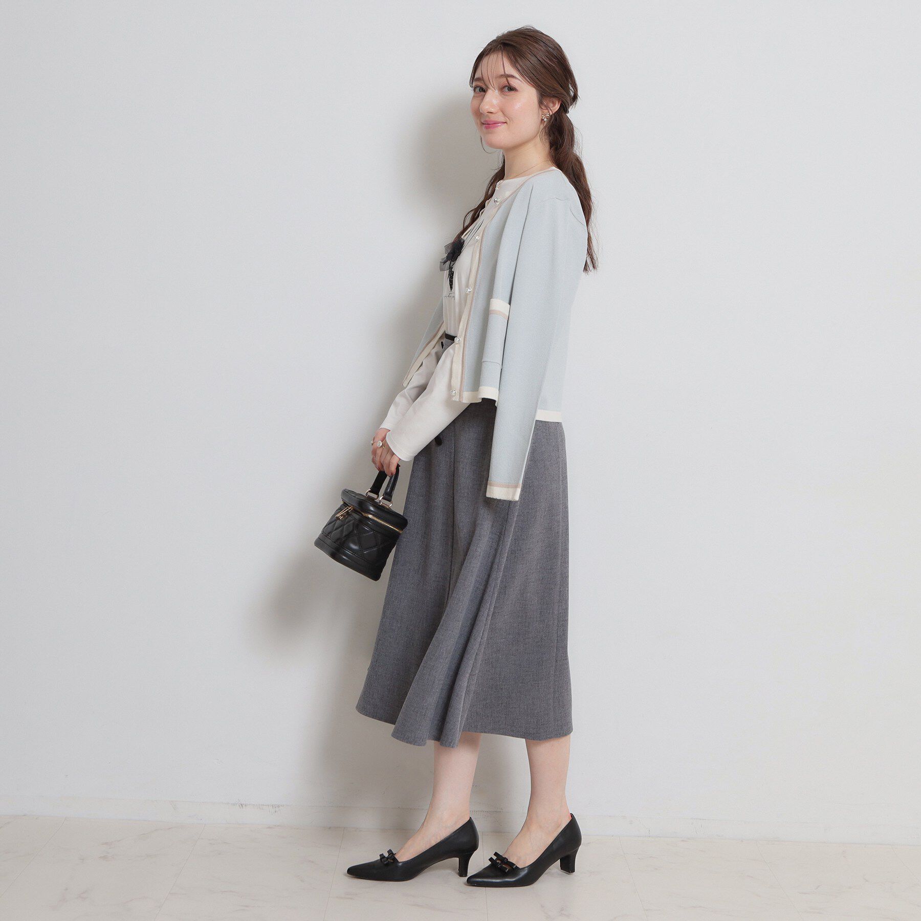 Couture broach「【洗える・通勤】リネンライク サマーツイード スカート」|スカート|