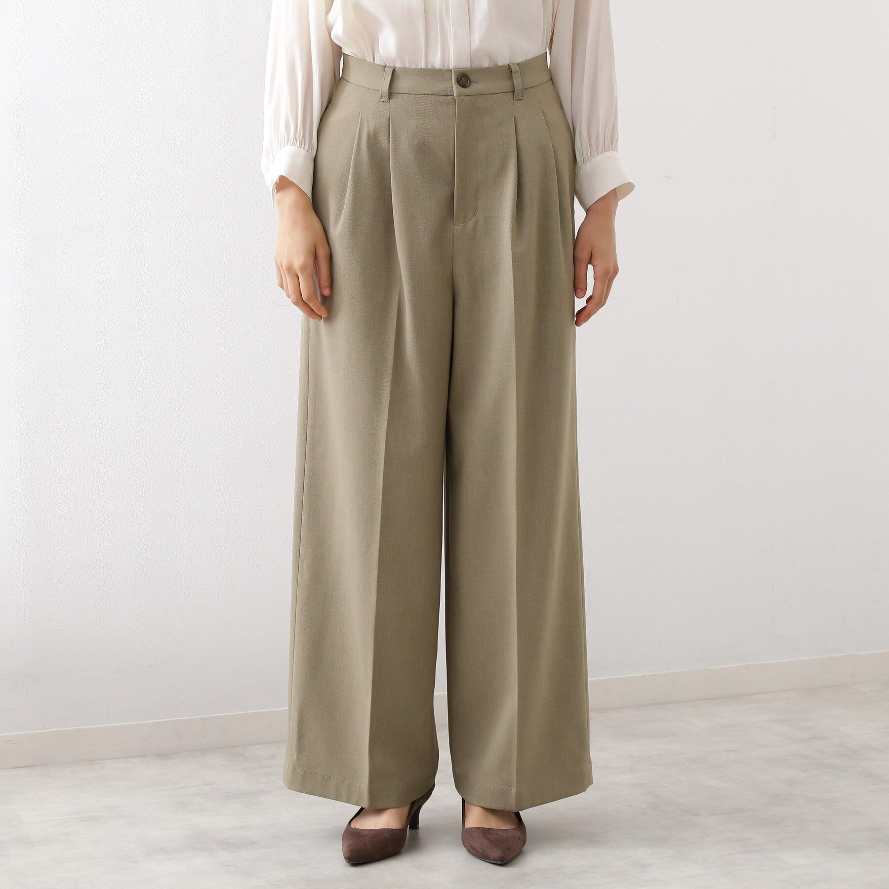 THE SHOP TK「【きれいめもカジュアルもお任せ】2タックワイドパンツ【セットアップ可】」|その他|
