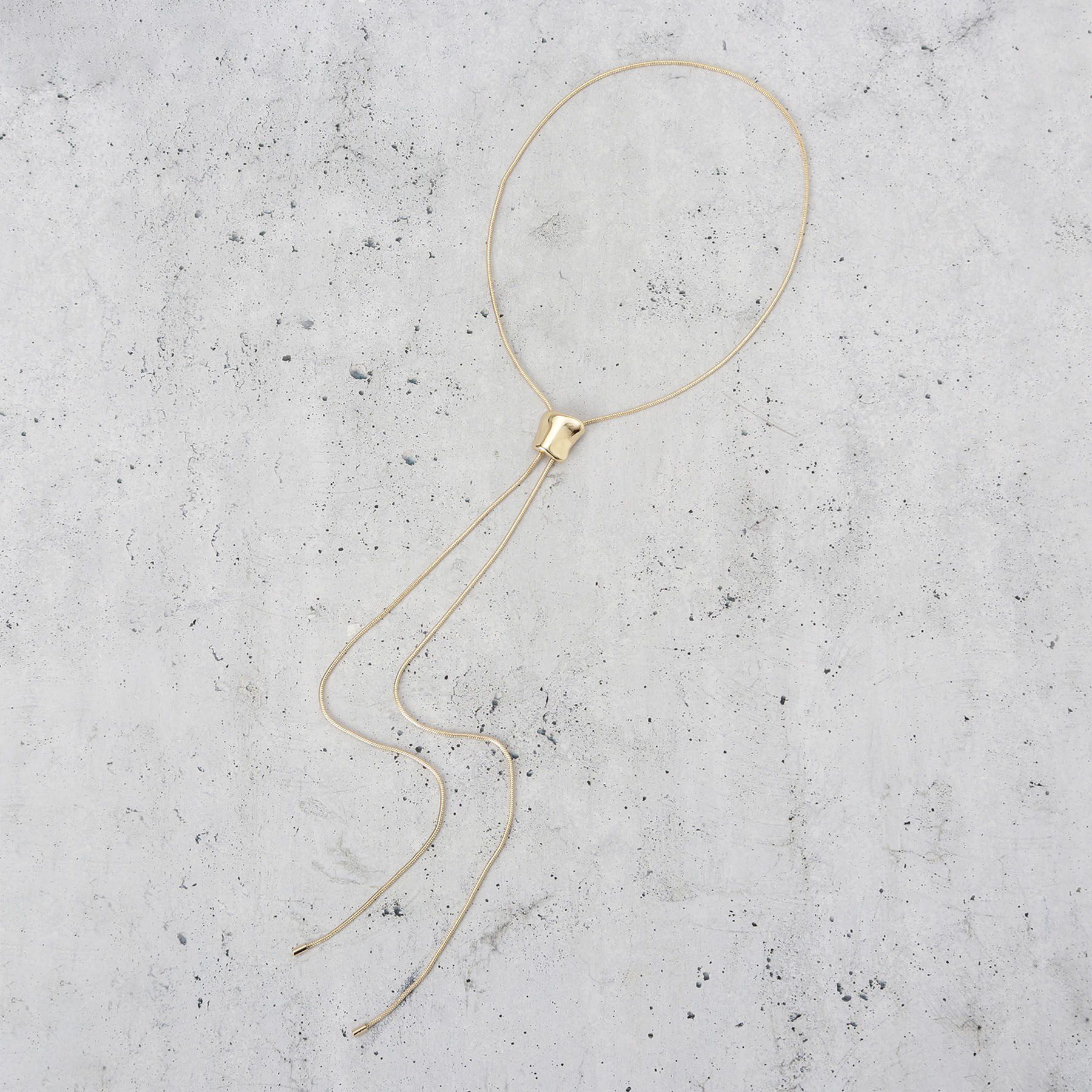 THE SHOP TK「ループタイメタルネックレス」|ネックレス|ゴールド(007)