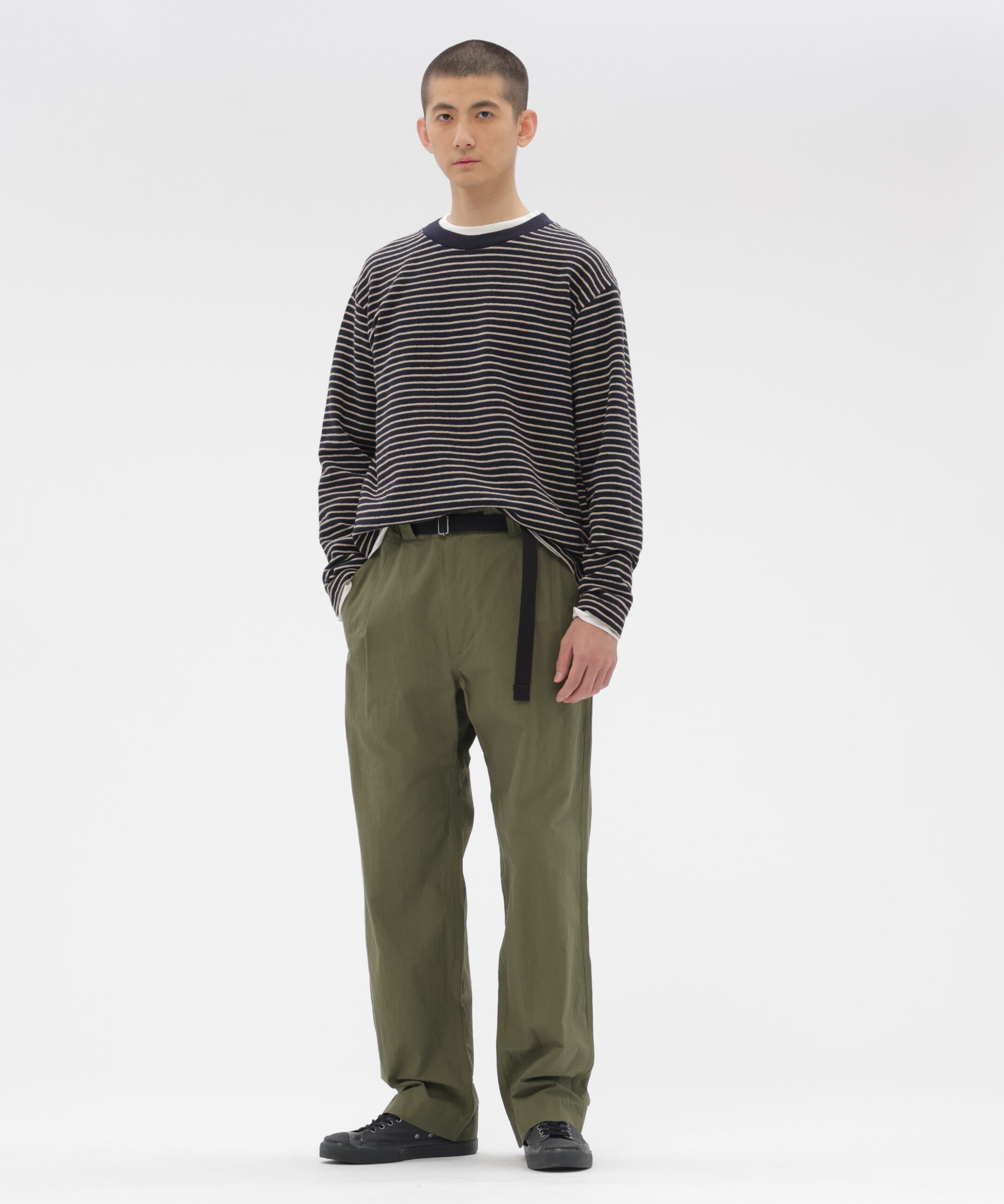 MHL.「CRISP COTTON CHAMBRAY TROUSERS」|その他|OLIVE1