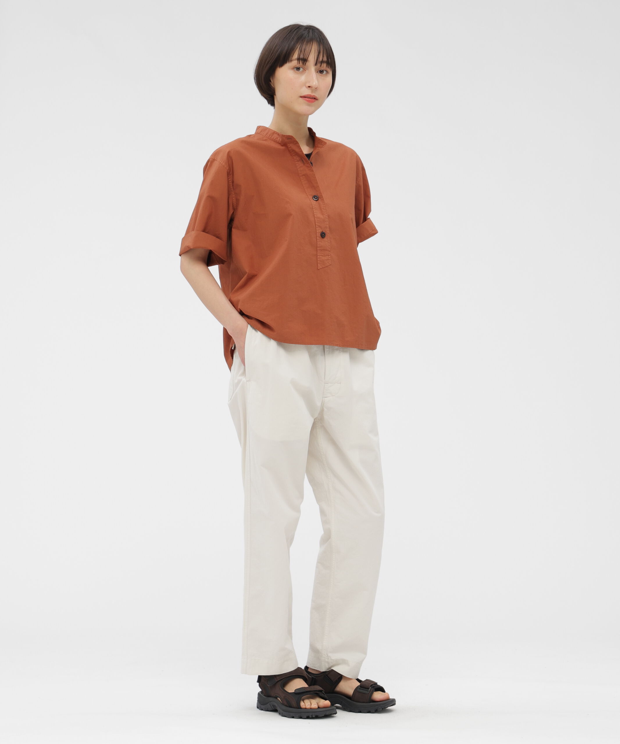 MHL.「COTTON RAMIE POPLIN SHIRT」|シャツ・ブラウス|