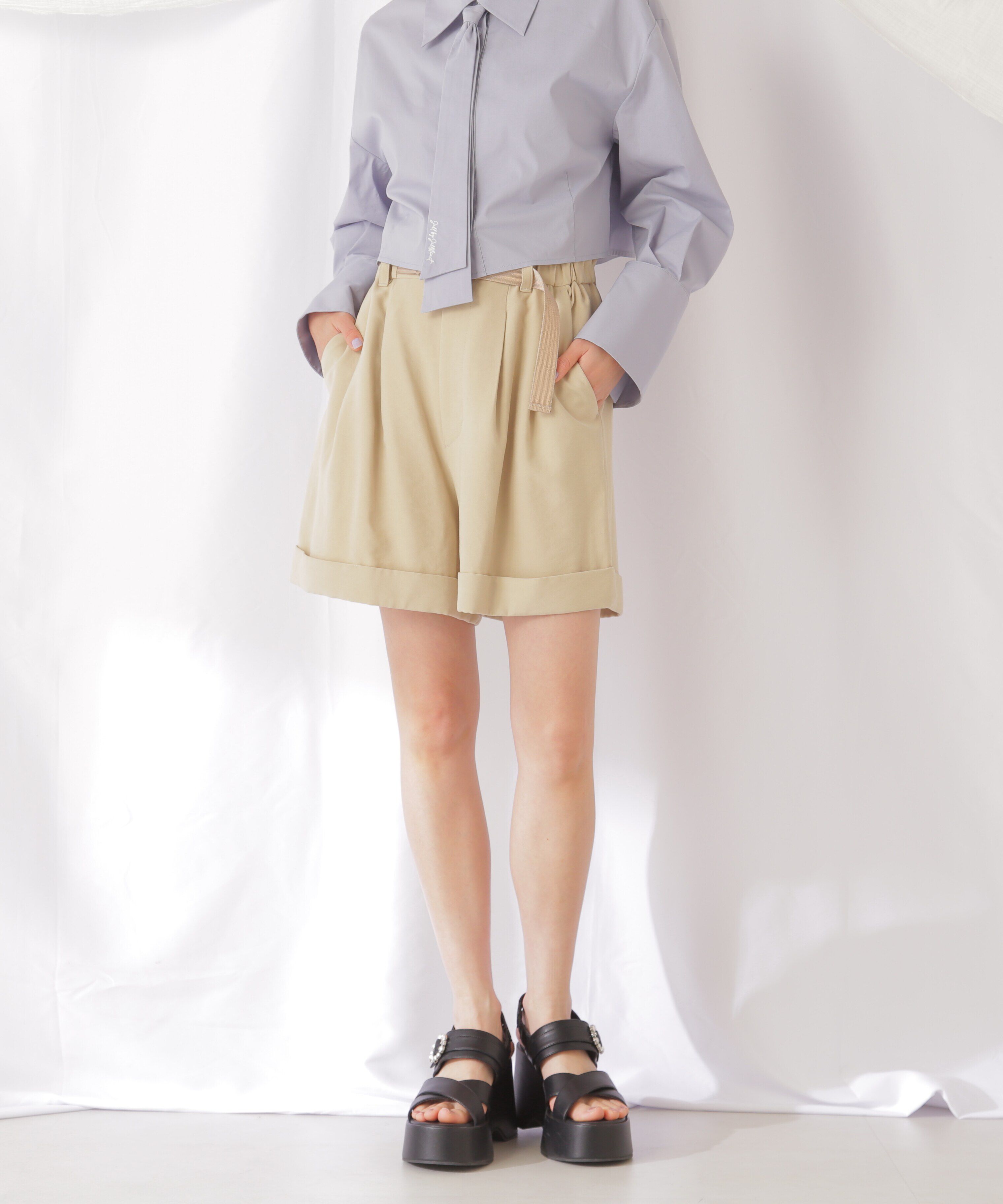  「ペーパーバッグウエストショートパンツ」|その他|