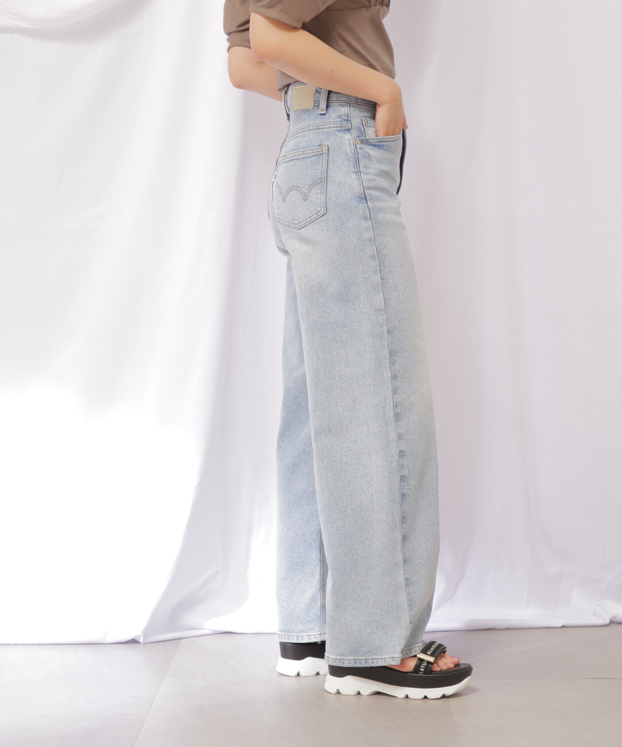  「EDWINコラボセミフレアデニムパンツ」|その他|